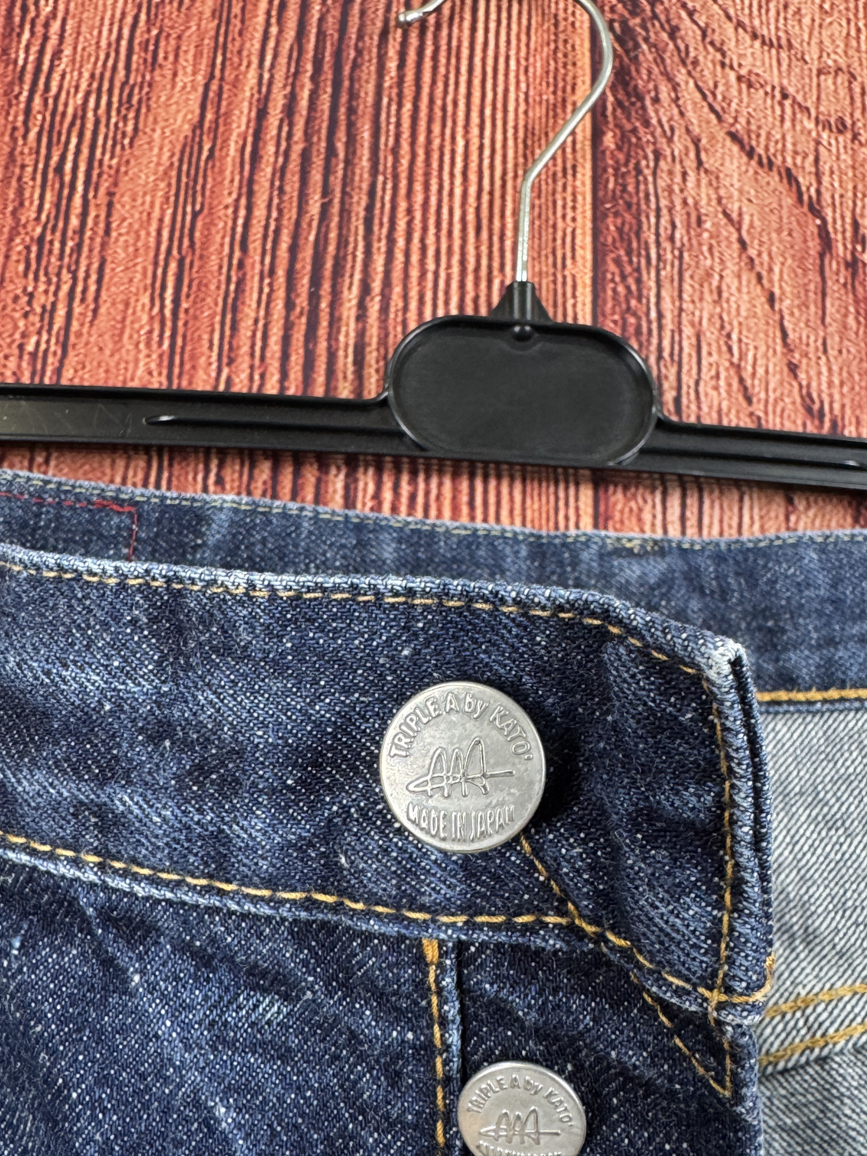 Hiroshi Kato Triple A Hiroshi KATO Tool Project Selvedge Denim Made Japan Size US 33 - 12 Thumbnail