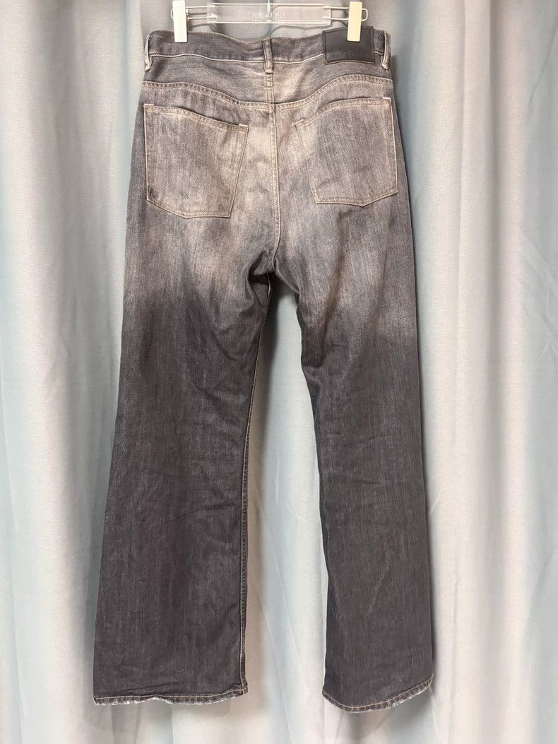 Acne Studios Acne Studios Splashed ink stained black wide-leg jeans Size US 32 / EU 48 - 2 Thumbnail