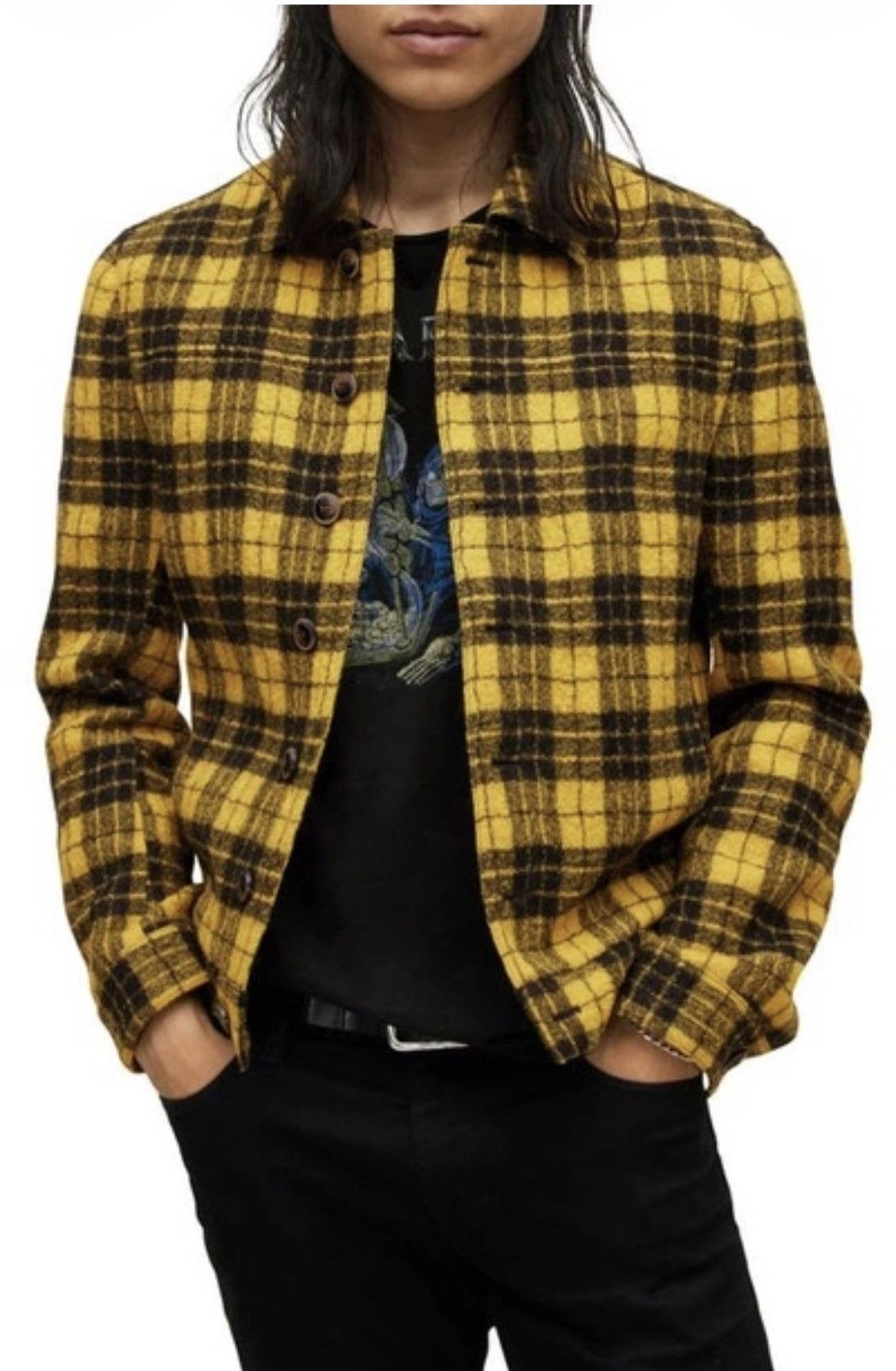 John Varvatos Searcy Plaid Blouson Jacket Coat Size EU48/US38. Size US M / EU 48-50 / 2 - 1 Thumbnail