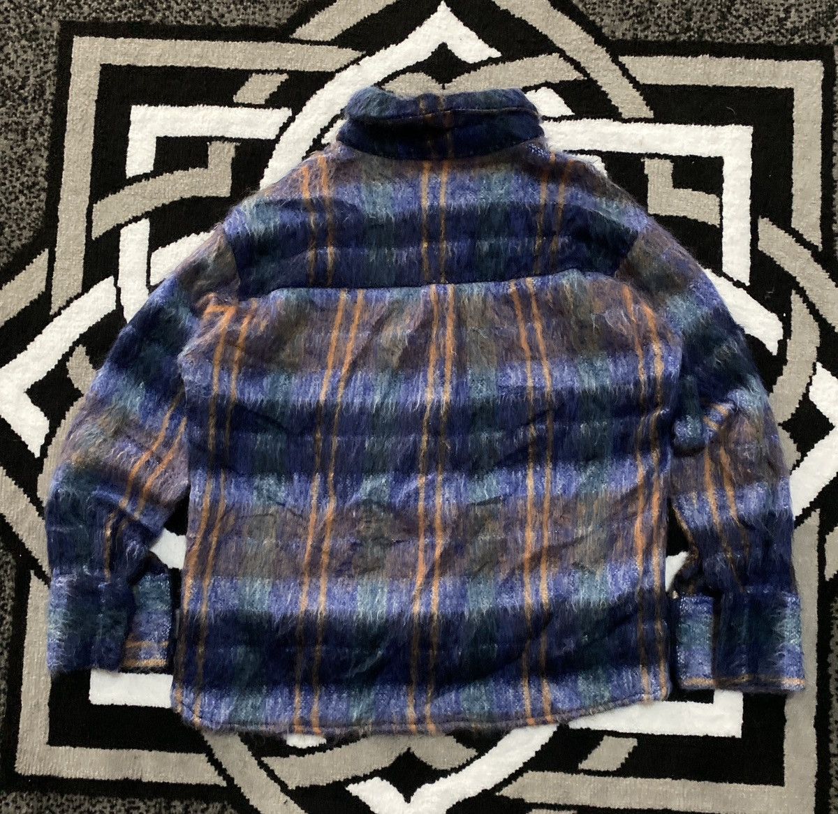 Acne Studios Mohair Plaid Knit Button Shirt DB show Size US M / EU 48-50 / 2 - 2 Thumbnail
