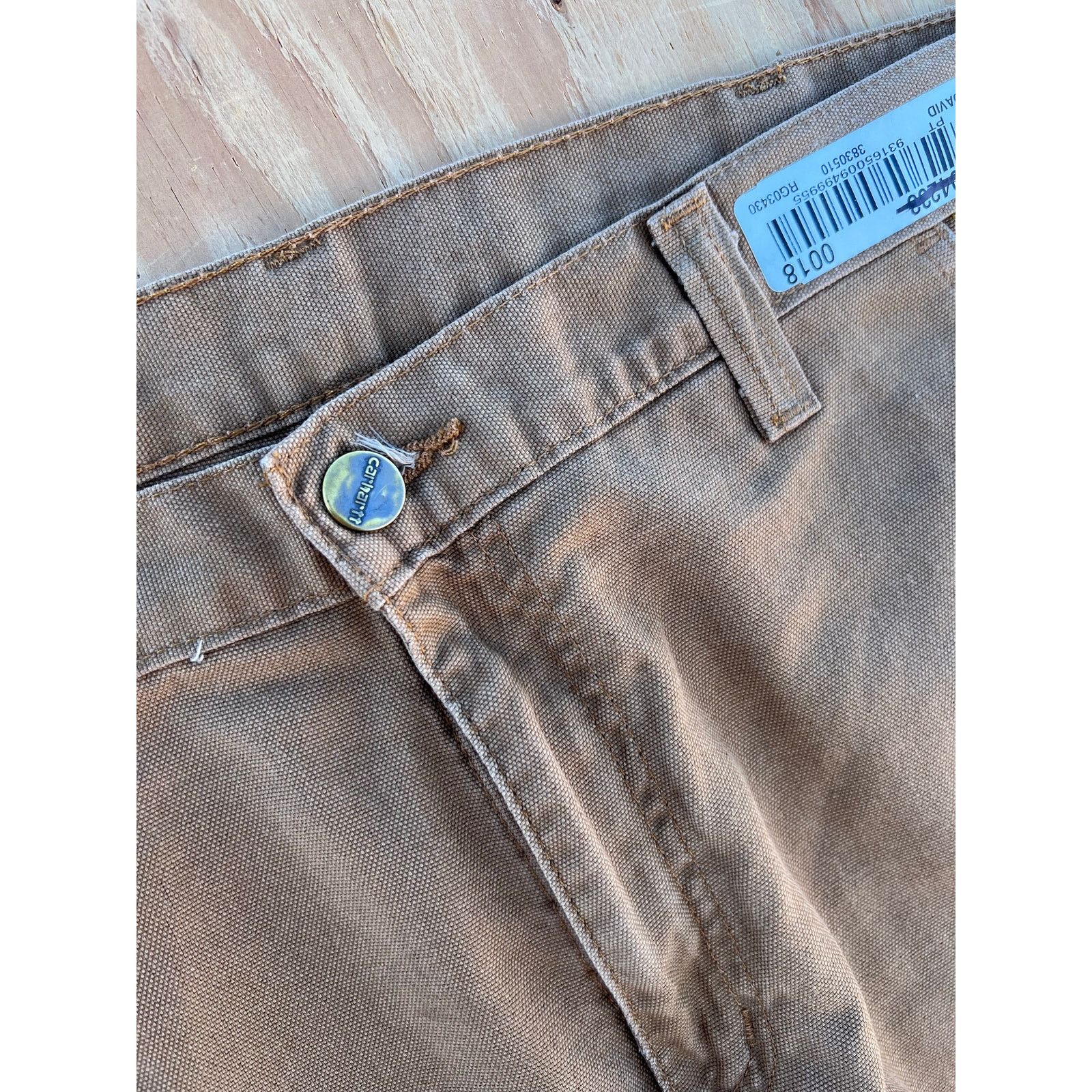 Carhartt Carhartt Jeans Mens 34x25 Brown Carpenter Dungaree Fit Size US 34 / EU 50 - 8 Thumbnail