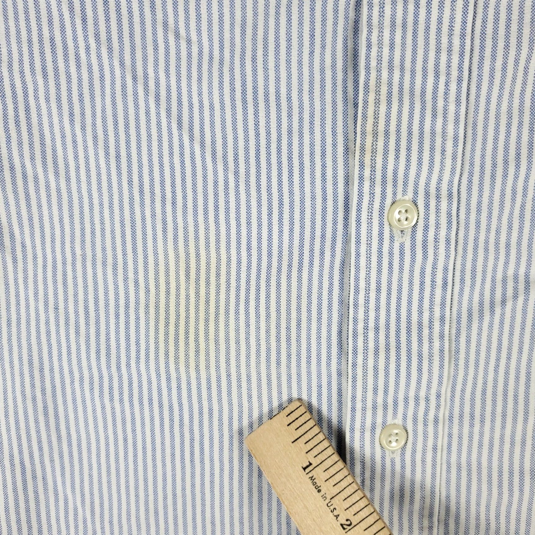 Ralph Lauren RALPH LAUREN Dress Shirt Mens 16.5 Blue Striped Long Sleeve Button Up Cotton Casual Modern Size 42R - 4 Thumbnail