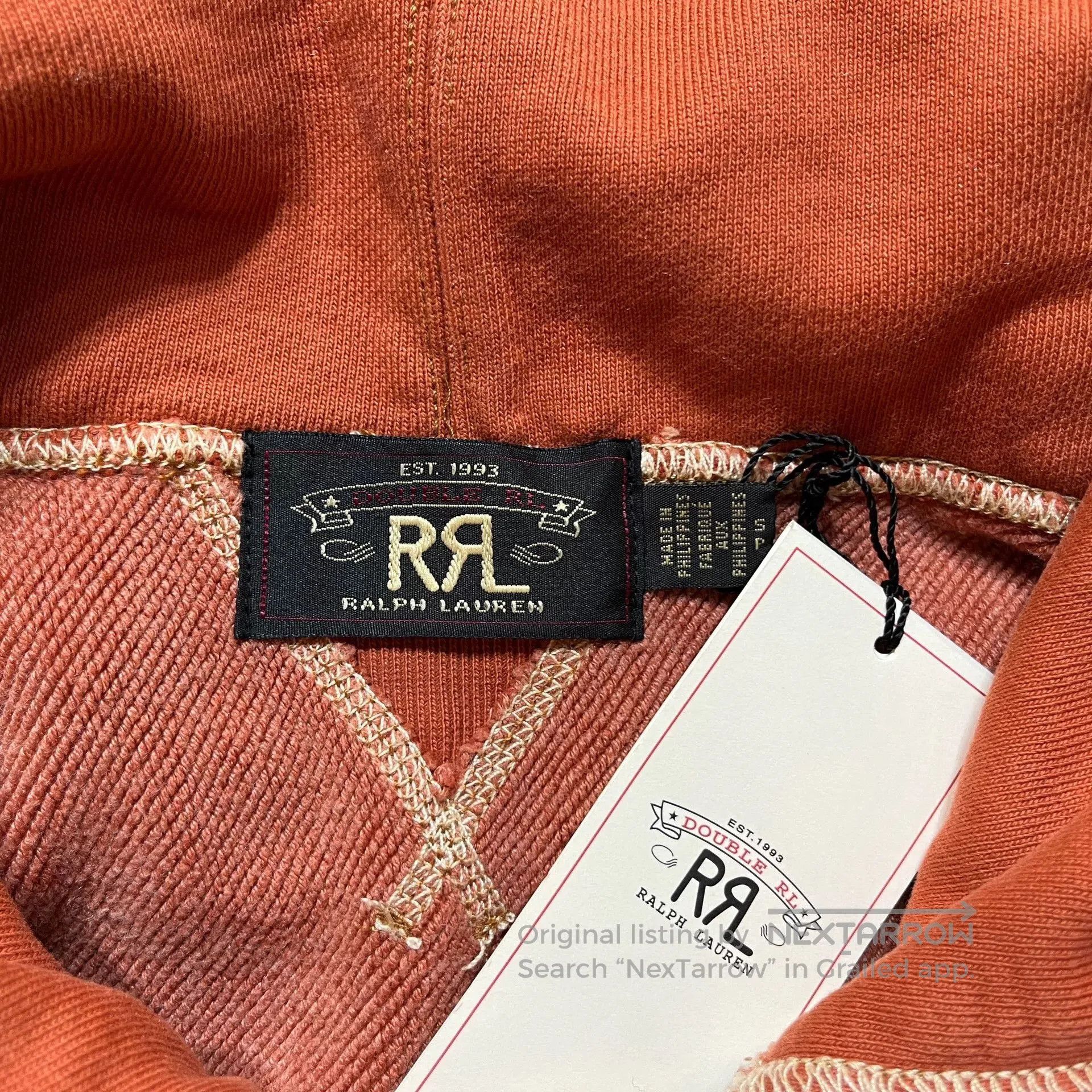 RRL Ralph Lauren rrl water-washed buffalo sweatshirt by ralph lauren. Size US S / EU 44-46 / 1 - 3 Thumbnail