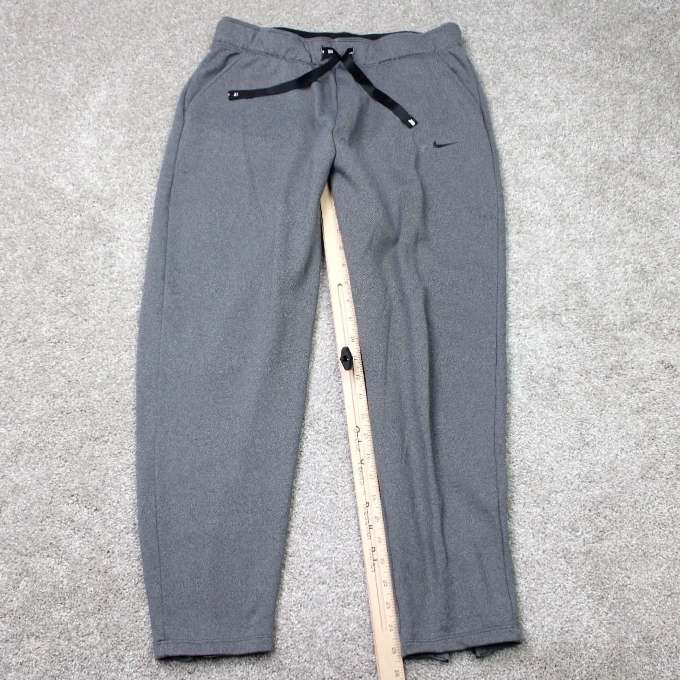 Nike Nike Pants Womens Medium Gray Therma Fleece Jogger Size 32" / US 10 / IT 46 - 3 Thumbnail