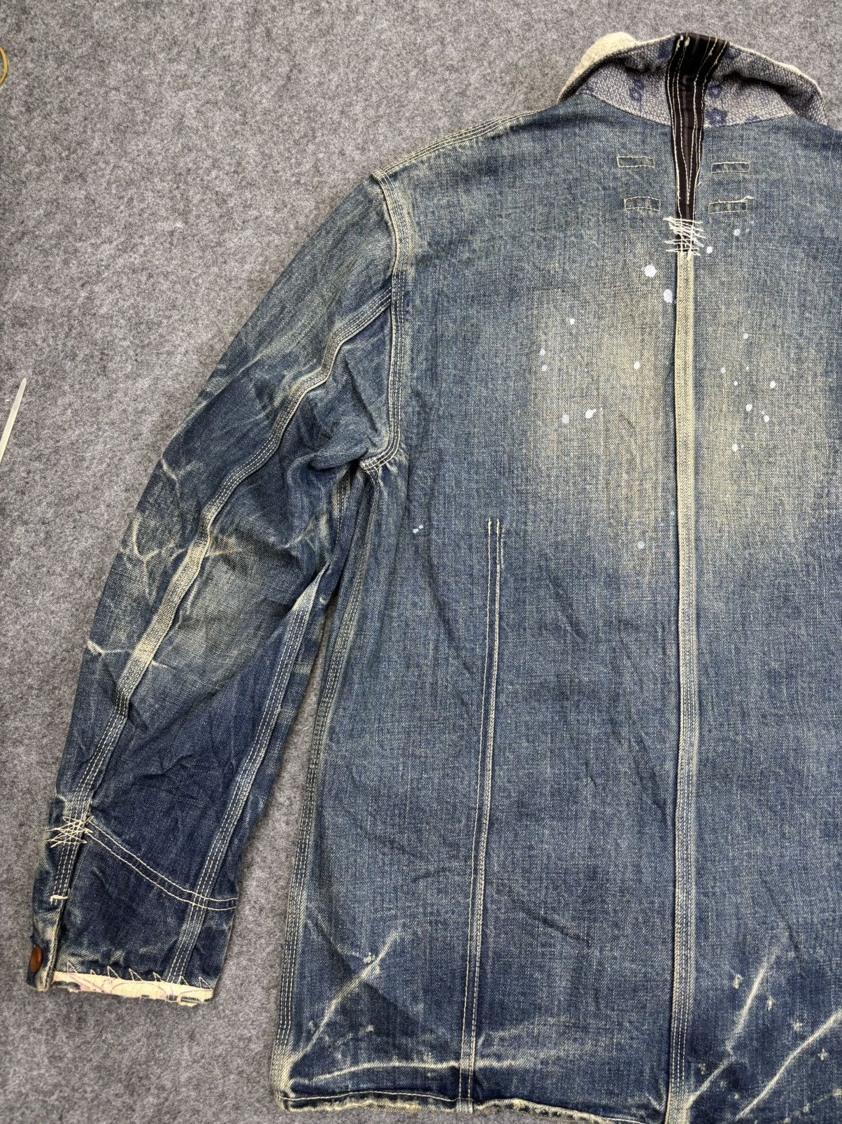 Paul Smith 💥Old Man Style💥Full Denim Charecter Chore Jacket F775 Size US S / EU 44-46 / 1 - 25 Thumbnail