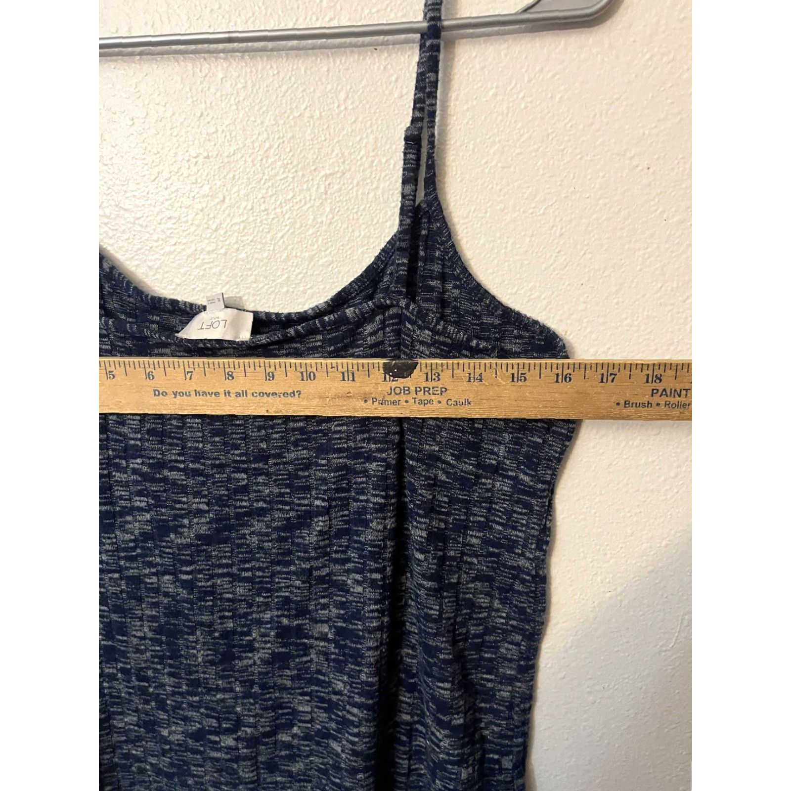 Loft LOFT Camisole Tank Women’s XL Blue Heather Print Multicolor Polyester Sleeveless Pullover Casual Travel Workwear Shirt Womens 90s? Size ONE SIZE - 5 Thumbnail