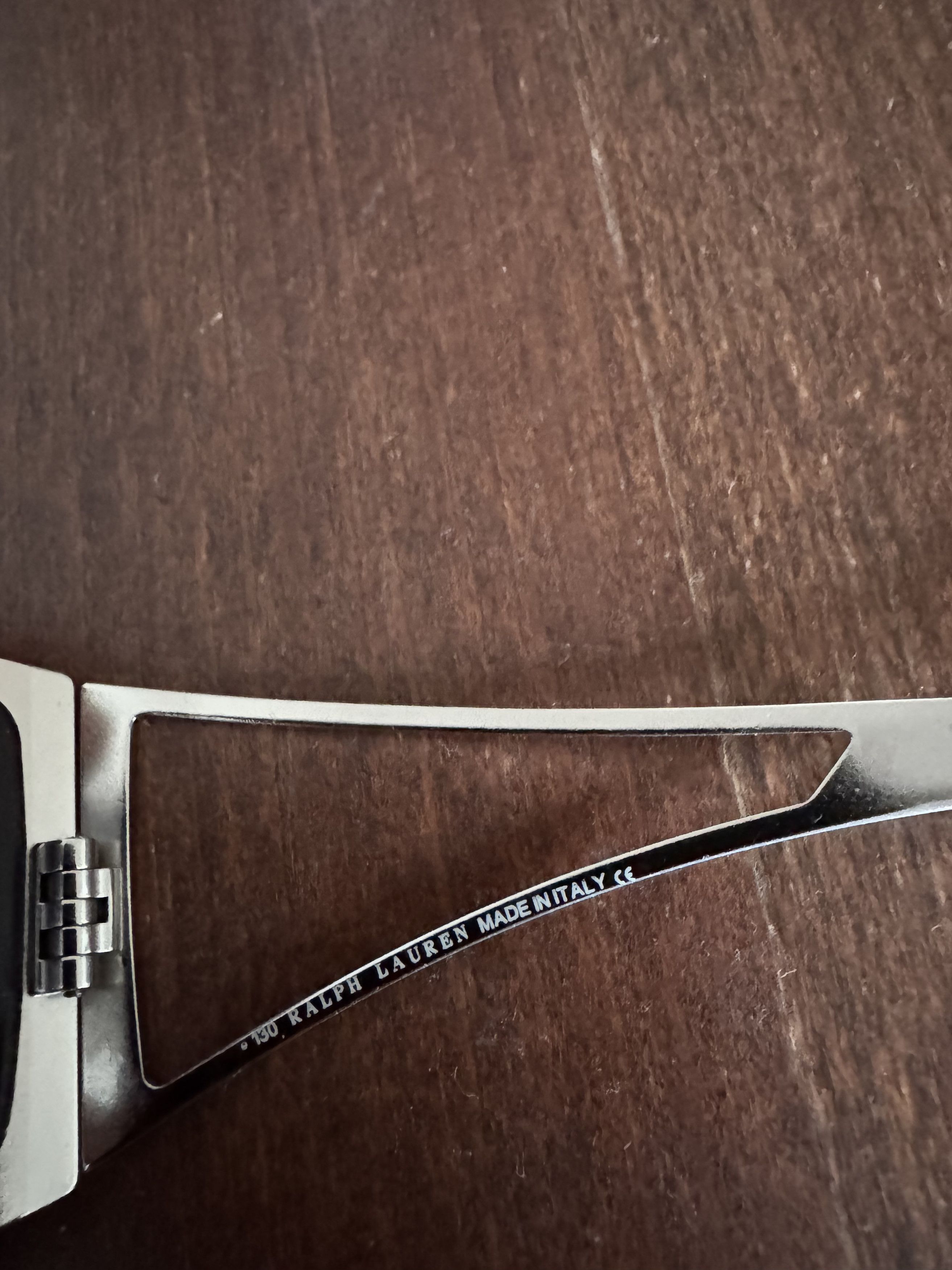Ralph Lauren Ralph Lauren '90s Silver Mask with Blue Lenses Sunglasses Size ONE SIZE - 4 Thumbnail