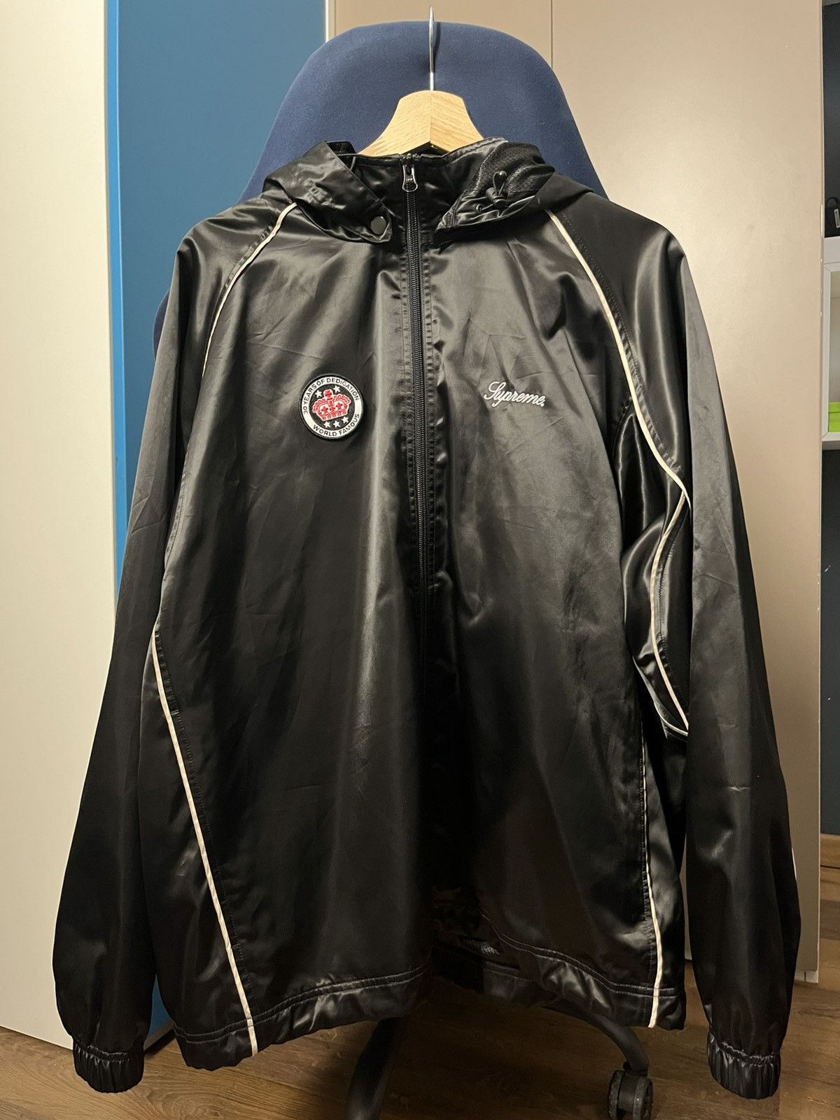 Supreme Supreme SATIN HOODED TRACK JACKET | Grailed