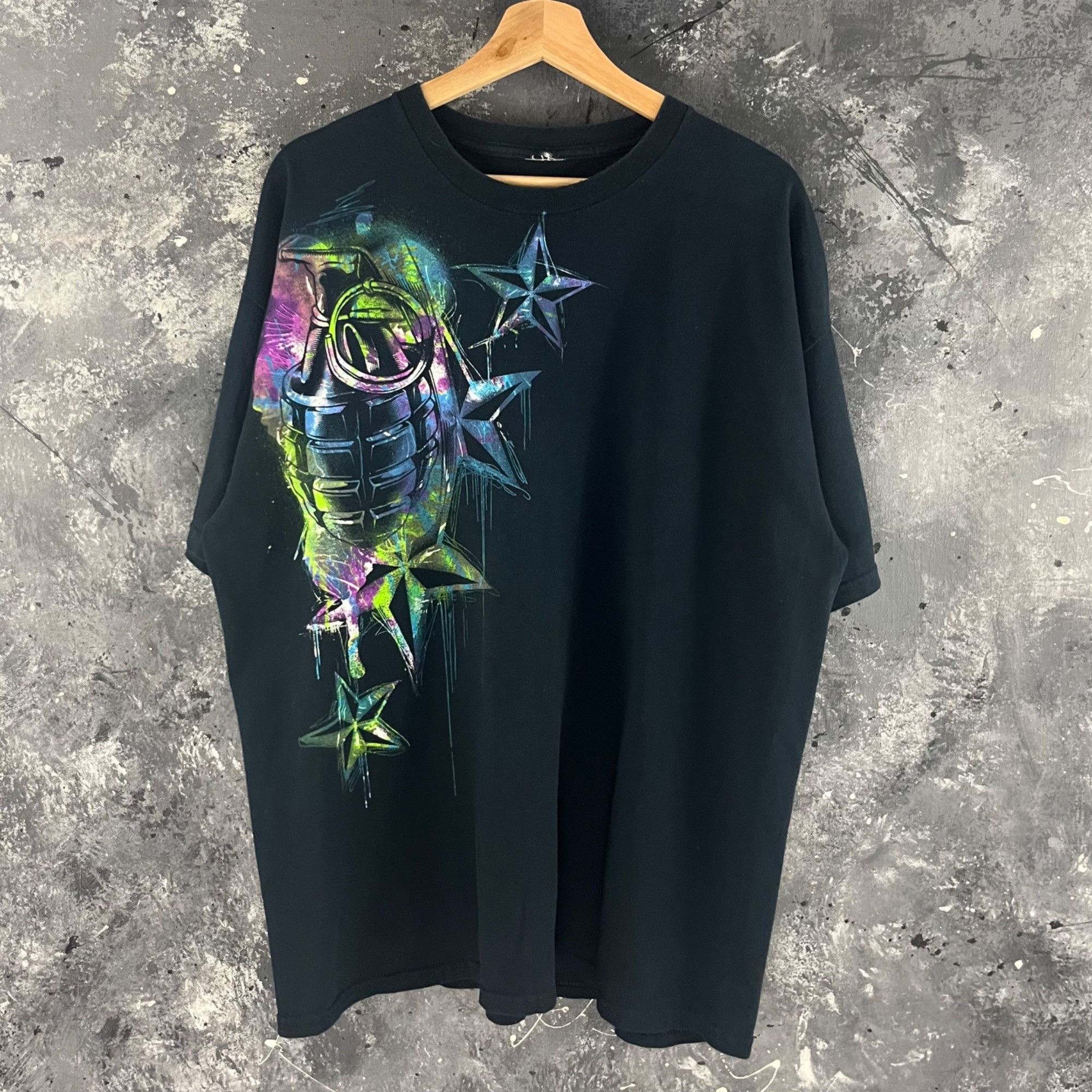 Vintage Vintage Y2K Star Grenade shirt Size US XL / EU 56 / 4 - 1 Thumbnail