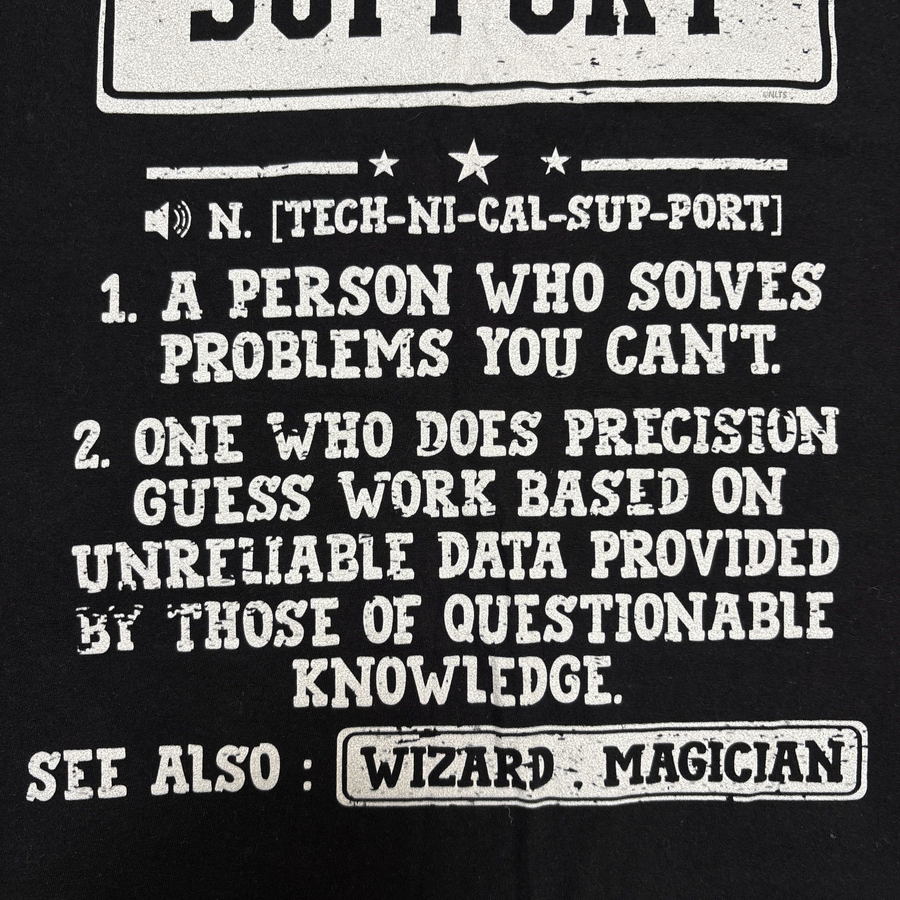 Vintage Humor Shirt Technical Support Tech Computer Microsoft Funny Size US XL / EU 56 / 4 - 6 Thumbnail