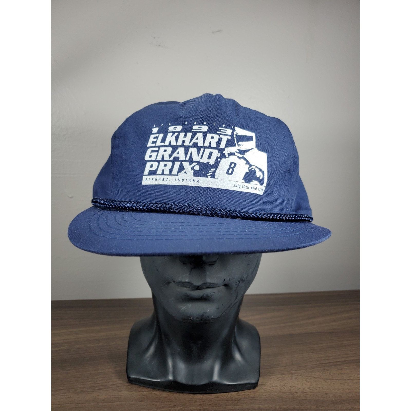 NASCAR × Vintage 1993 Elkhart Grand Prix Hat Indiana Racing Snapback Cap Kart Size ONE SIZE - 3 Thumbnail