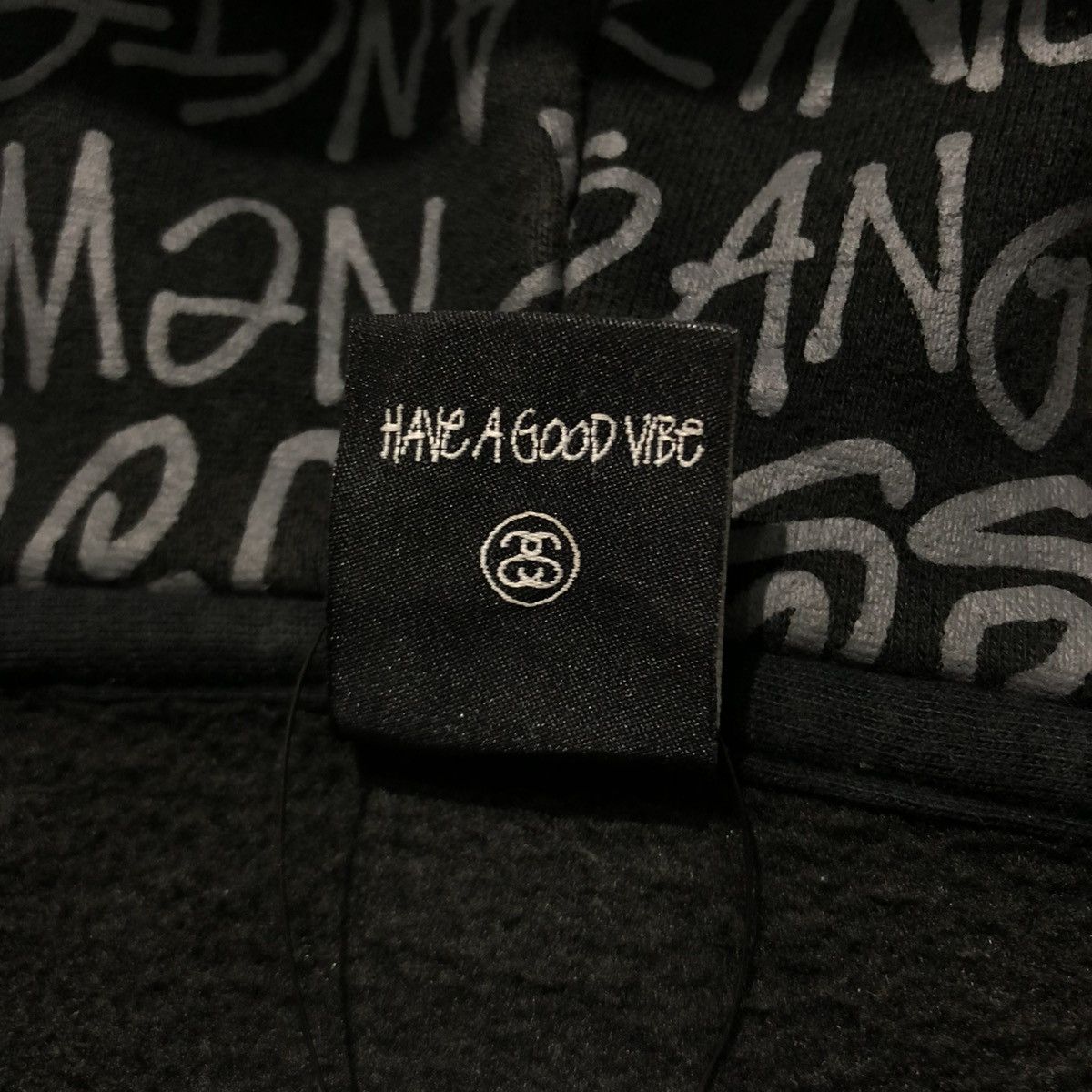Stussy 2000s Stussy World Tour Monogram Logo Pull Over Hoodie Black Size US L / EU 52-54 / 3 - 13 Thumbnail