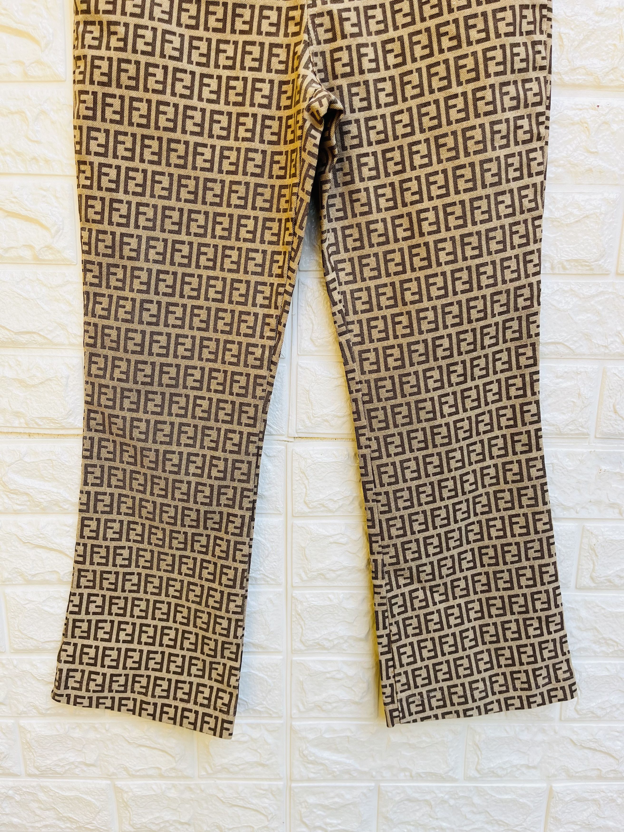 Japanese Brand × Vintage Vintage Monogram Japanese Designer Fashion Style Pant Size 24" / US 00 / IT 34 - 4 Thumbnail