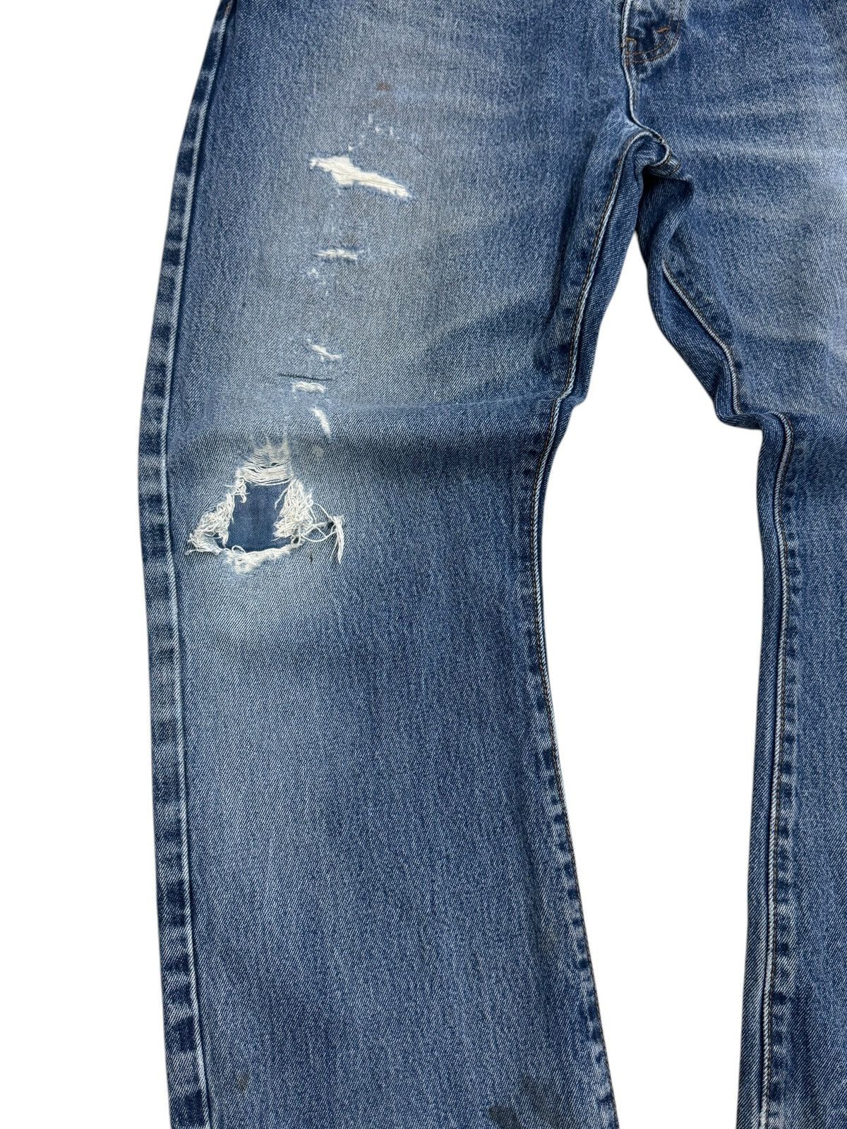 Levi's × Levi's Vintage Clothing Levi's 517 Blue Distressed Denim Jeans Size US 36 / EU 52 - 7 Thumbnail