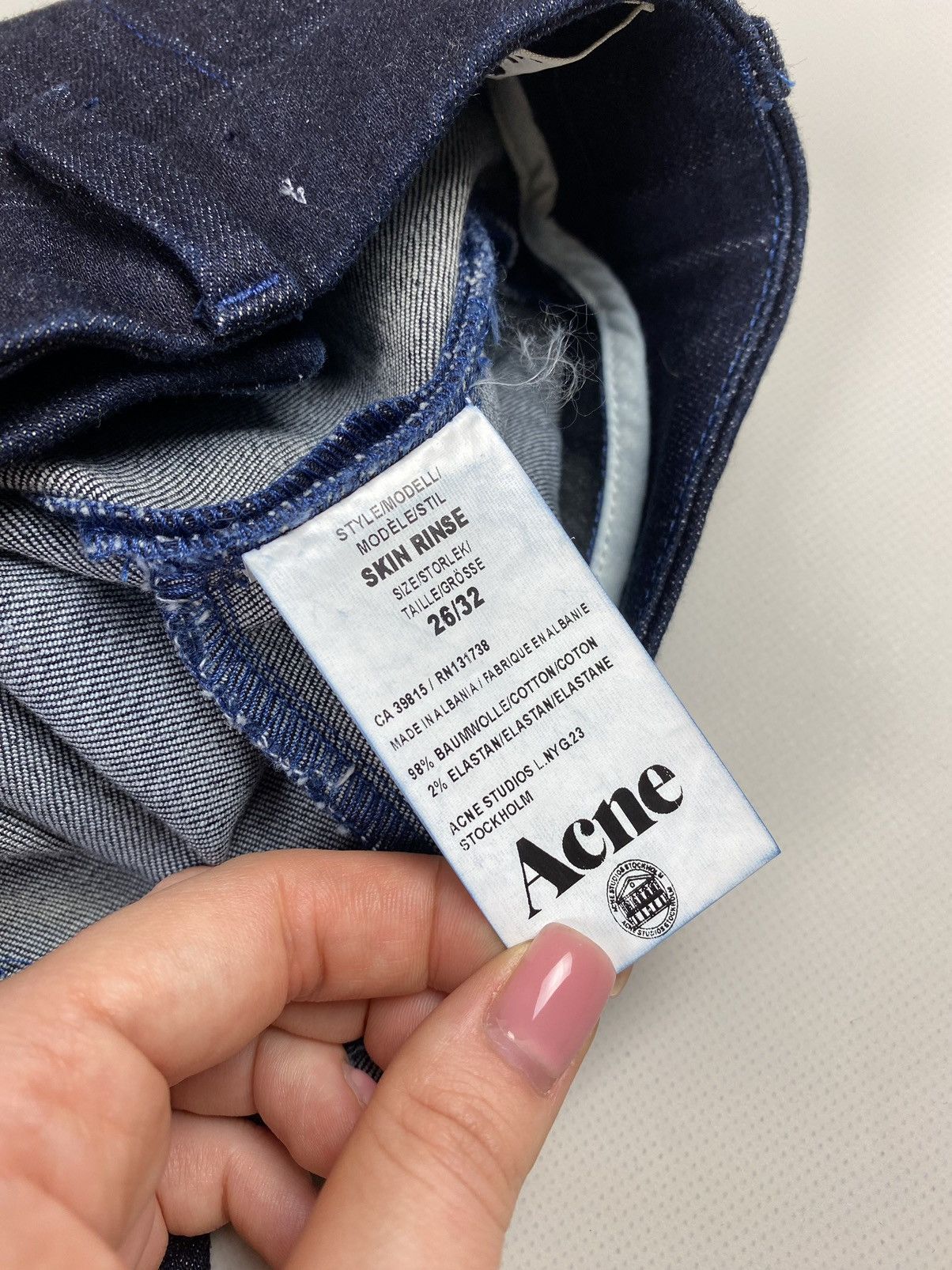 Acne Studios Acne Studios Skin Rinse ladies Skinny jeans size 26 / 32 Size 26" / US 2 / IT 38 - 10 Thumbnail