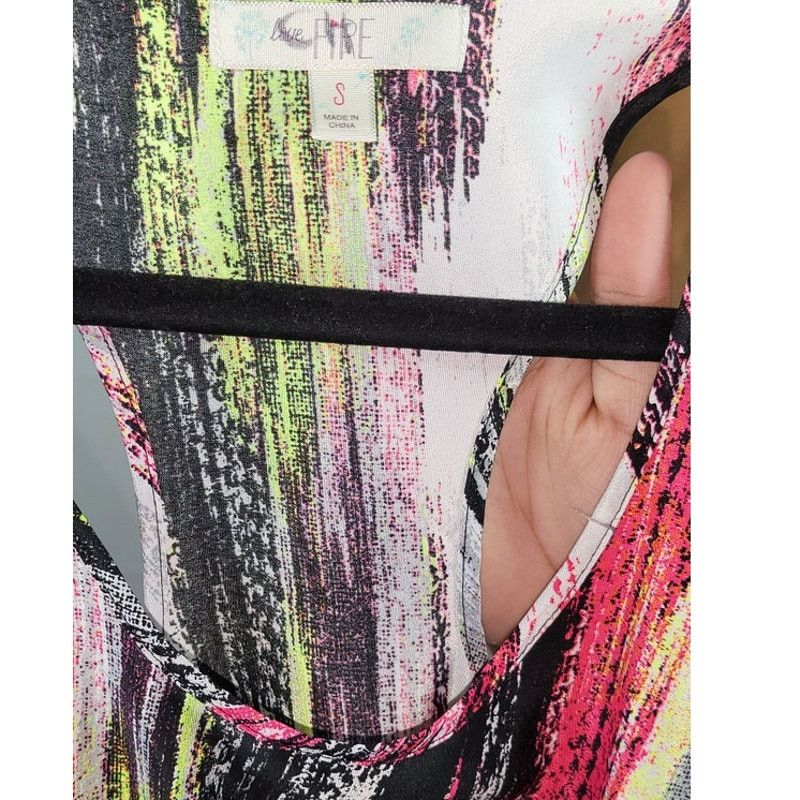 Other Love Fire Neon Blackout Racer Back Dress Size Small Size S / US 4 / IT 40 - 3 Thumbnail