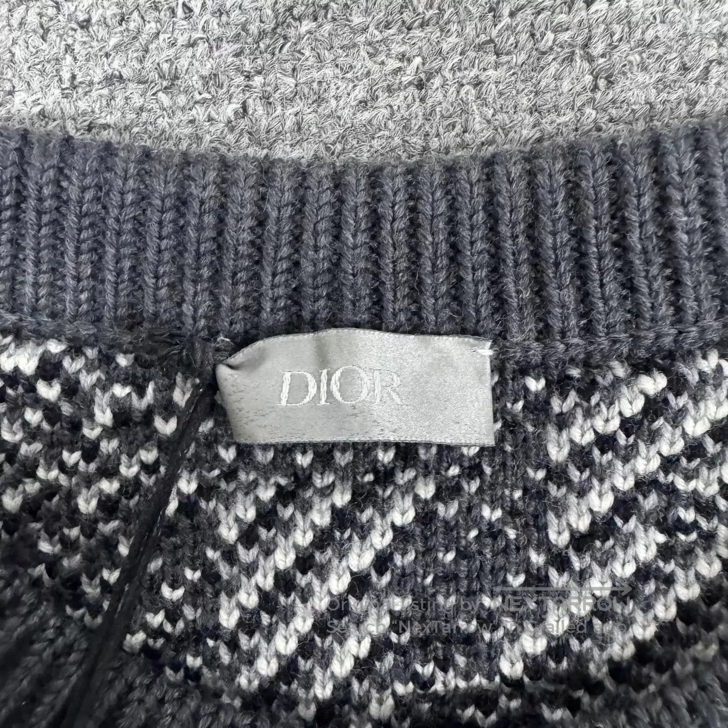 Dior Black Patterned Knit Sweater Size S. Size US S / EU 44-46 / 1 - 6 Thumbnail