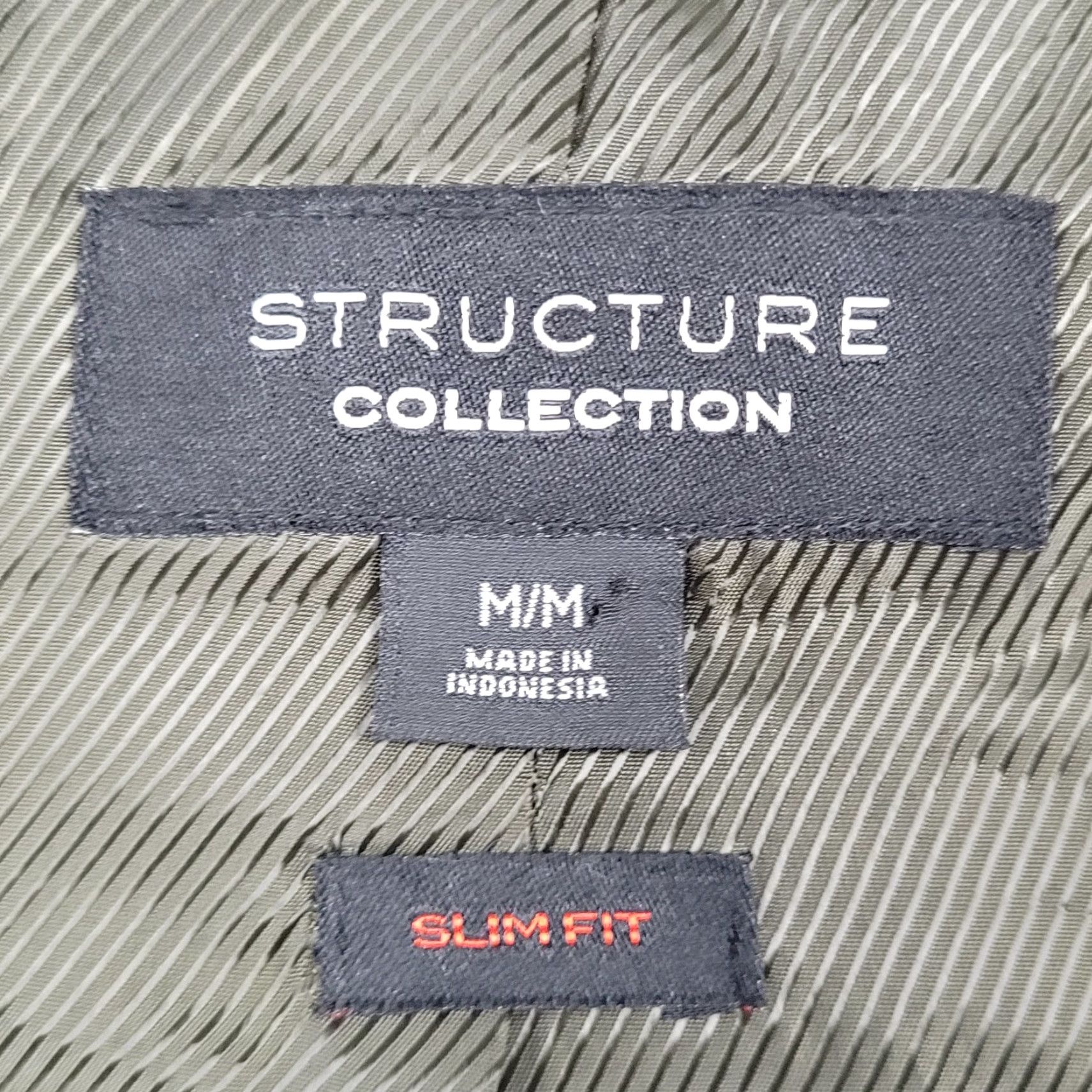 Vintage Structure Green Slim Fit 2 Button Peak Blazer Sport Coat Medium M Size 40R - 3 Thumbnail