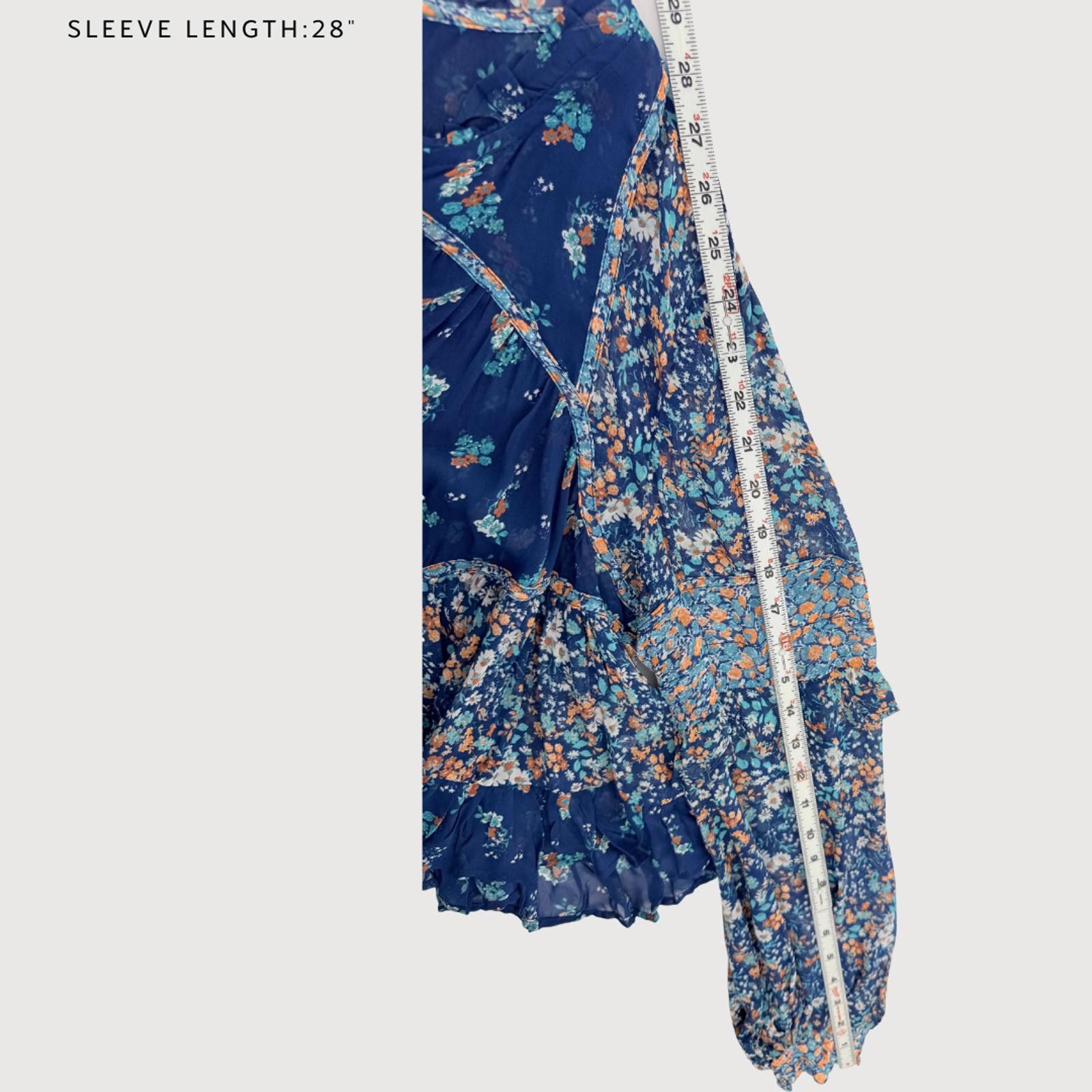 Other Anthropologie Boho Sheer Floral Babydoll Blouse M Size M / US 6-8 / IT 42-44 - 9 Thumbnail