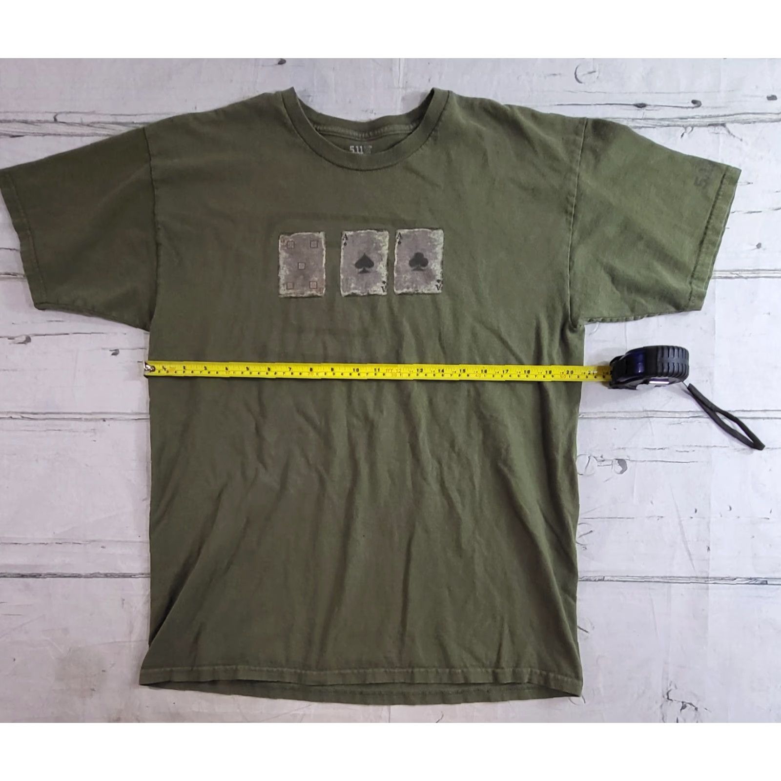 Vintage 5.11 Poker Cards Five Ace Ace - Tactical T-Shirt Mens Size L Size US L / EU 52-54 / 3 - 4 Thumbnail