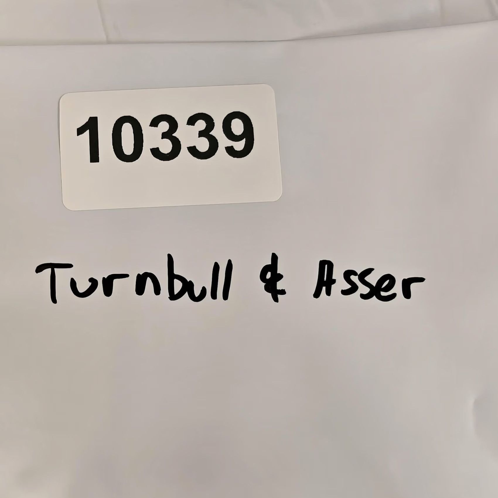 Turnbull & Asser Turnbull & Asser Shirt Mens XL White Striped Short Sleeve Button-Up Casual Size US XL / EU 56 / 4 - 7 Thumbnail