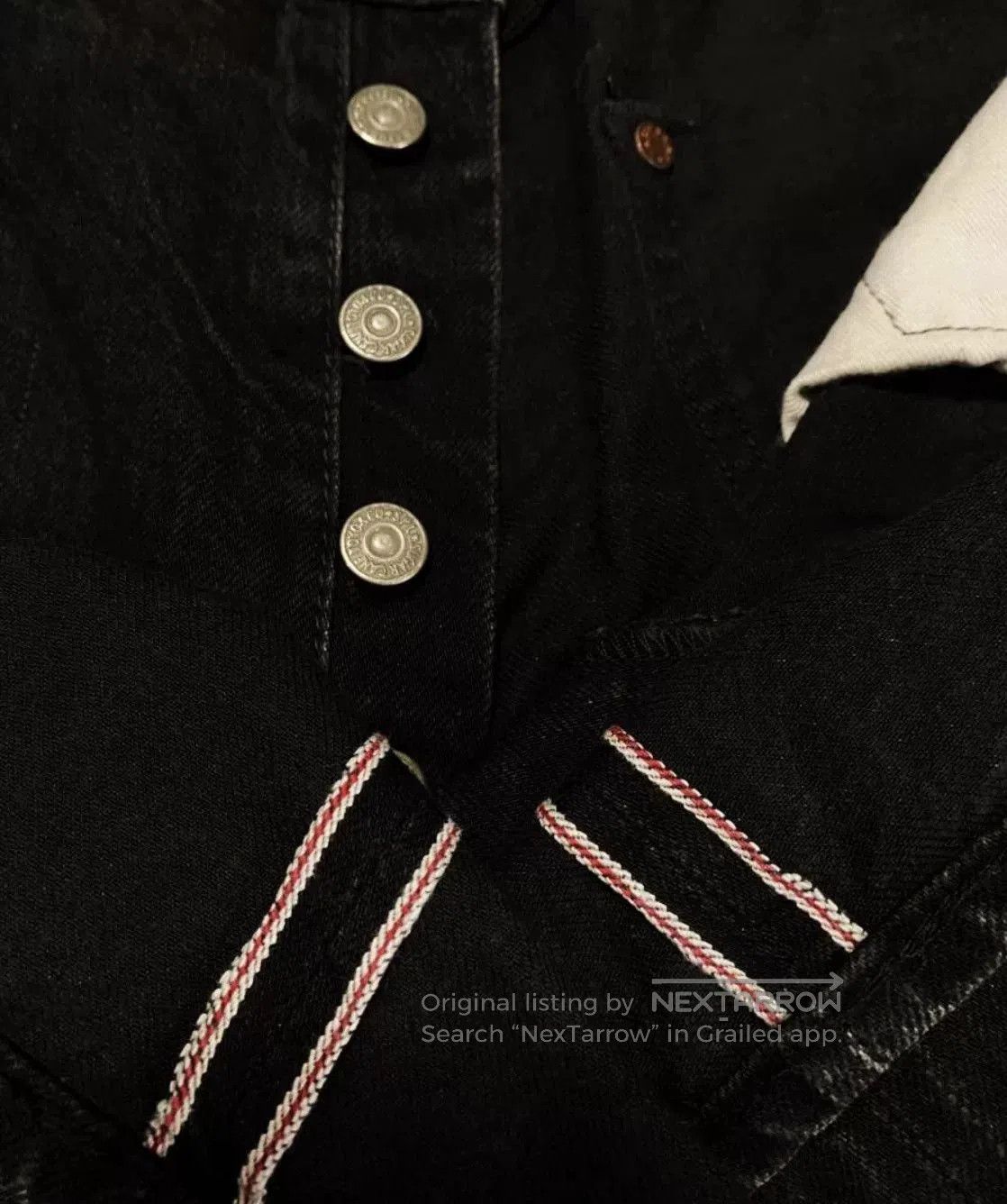 Sugar Cane Sugar Cane Black Denim Trousers. Size US 32 / EU 48 - 7 Thumbnail