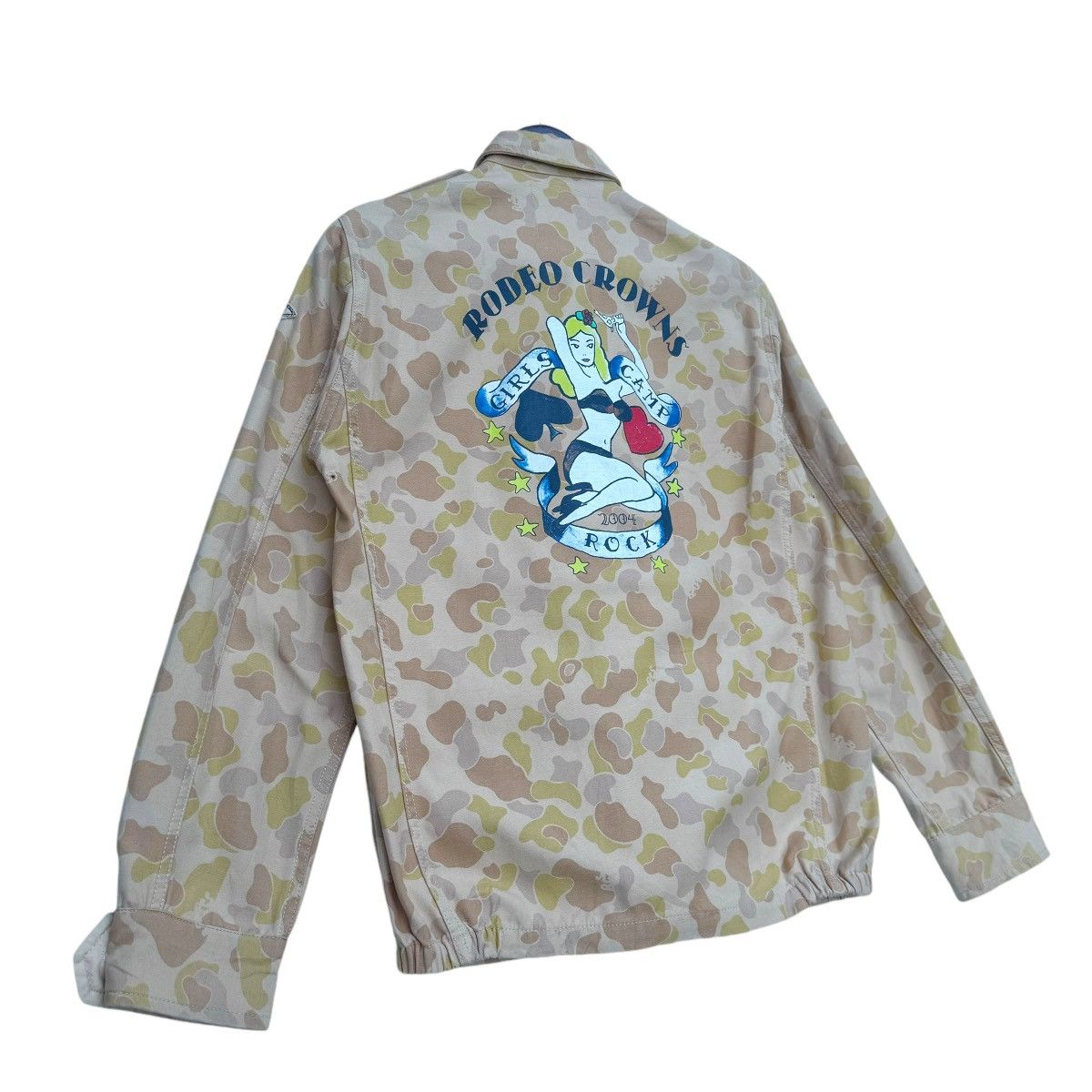 14th Addiction × Japanese Brand × Other 2004 Rock Girls Camb By Rodeo Crowns Camo Jacket Size US S / EU 44-46 / 1 - 2 Thumbnail