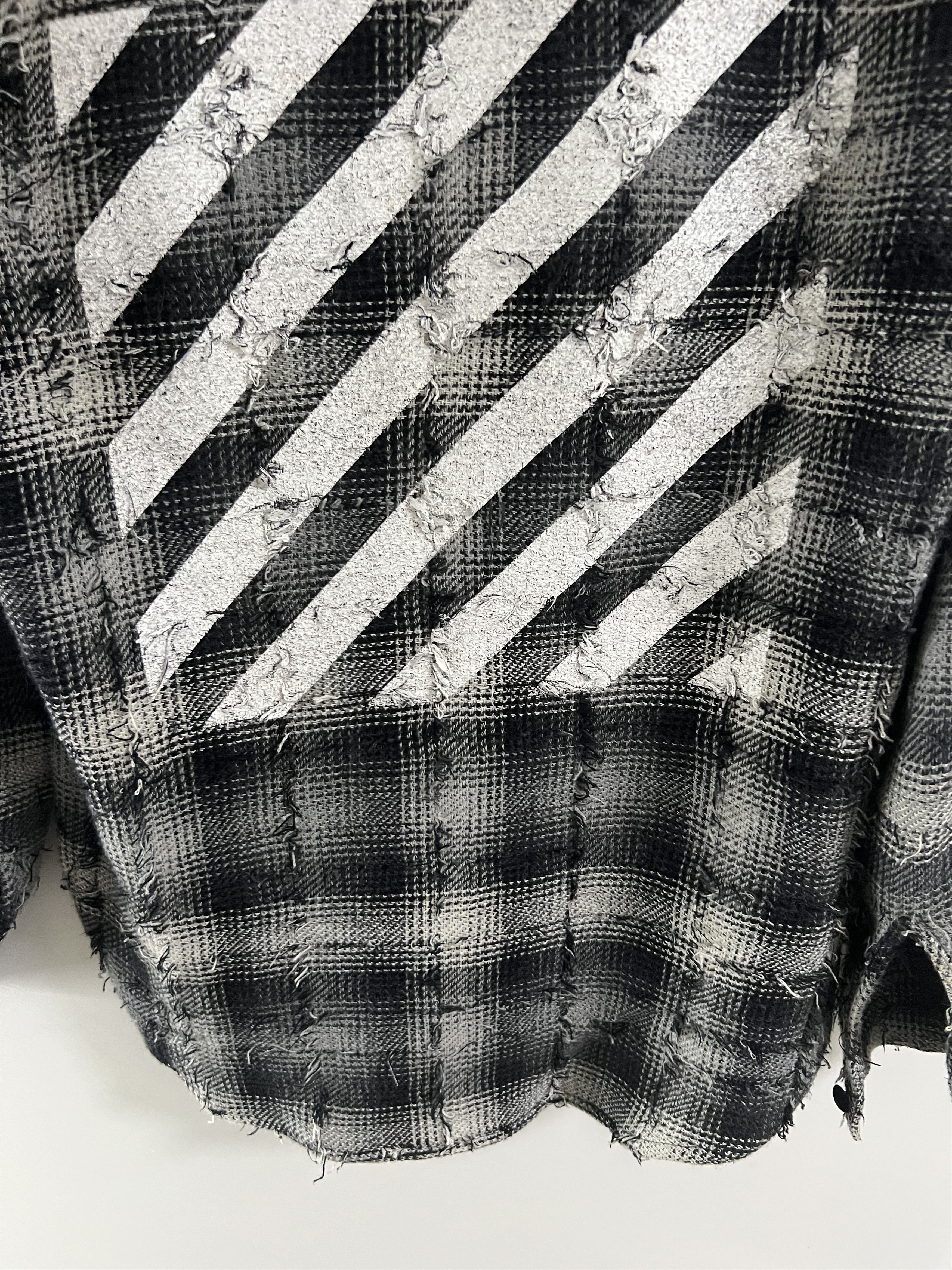 Off-White Plaid Distressed Flannel with Detachable Hood Size US S / EU 44-46 / 1 - 11 Thumbnail