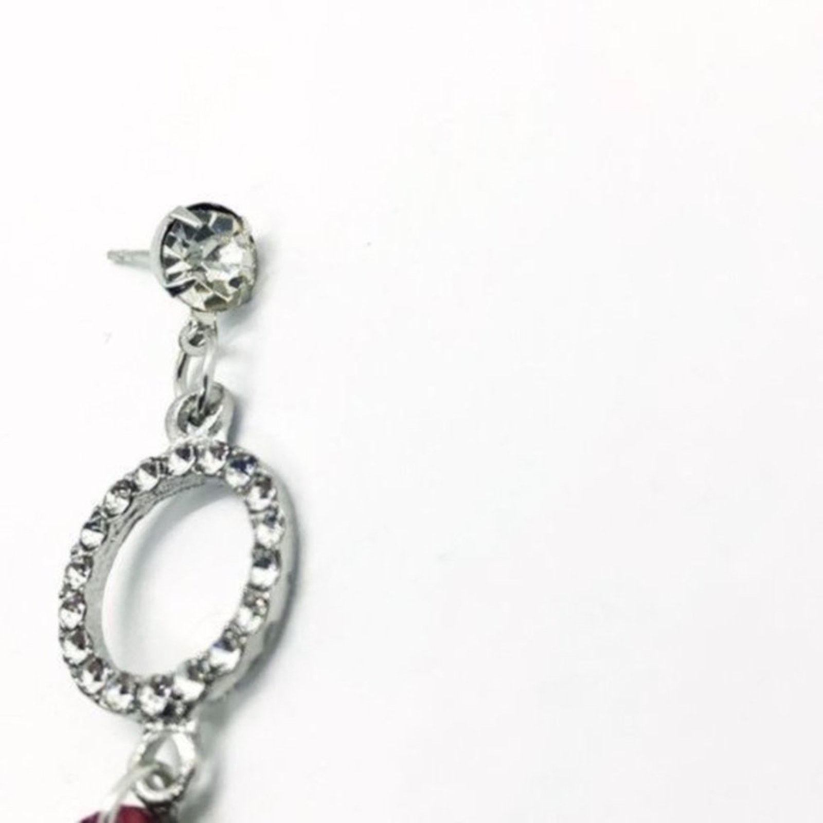Other NWT Silver-Tone Rhinestone Painted Wood Dangle Earrings Size ONE SIZE - 2 Thumbnail