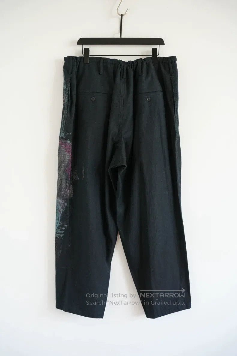 Yohji Yamamoto Yohji Yamamoto size 1 24aw Kie Portrait Print Pants Size US 28 / EU 44 - 2 Thumbnail