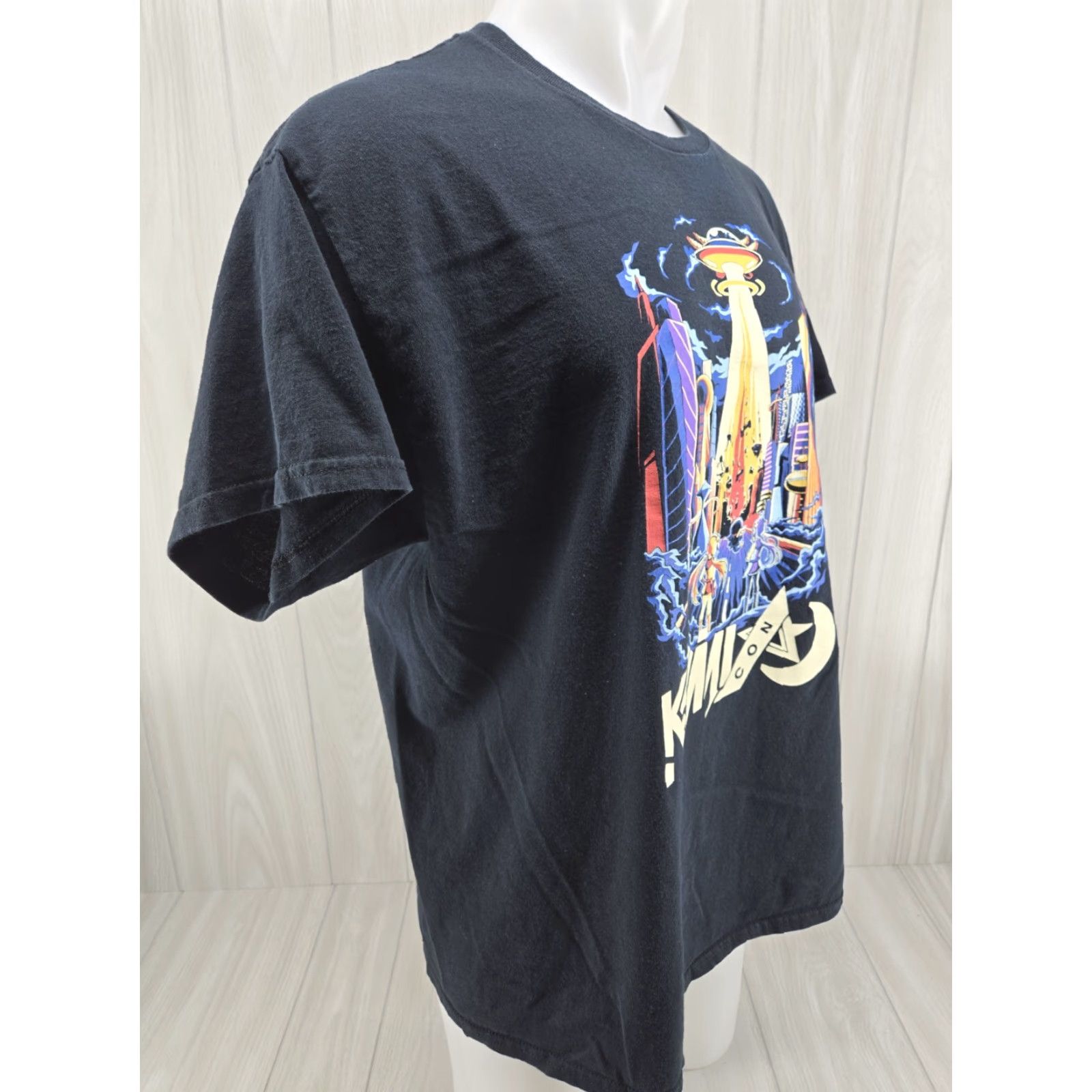 Gildan VINTAGE Kami Con Birmingham Alabama Anime Graphic T-Shirt XL Black Nike? Size US XL / EU 56 / 4 - 5 Thumbnail