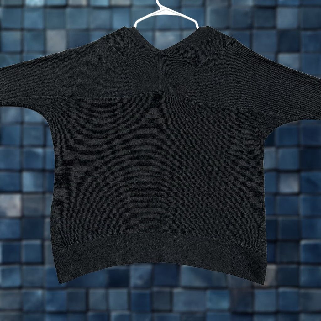 Croft & Barrow CROFT & BARROW Sweater Cardigan Womens Small Black Open Front Knit EUC Size S / US 4 / IT 40 - 1 Thumbnail