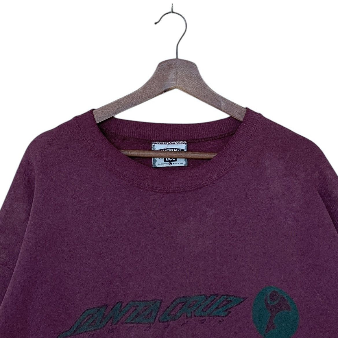 Santa Cruz Skateboards × Vintage Vintage Brand Santa Cruz Sweatshirt 1990s Size US L / EU 52-54 / 3 - 7 Thumbnail