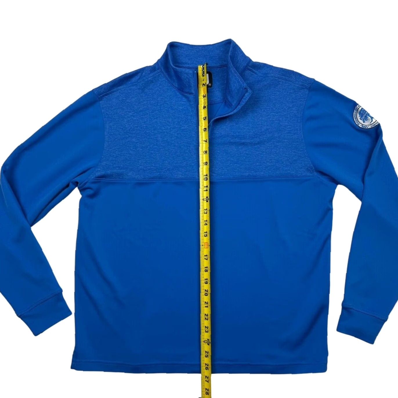 FootJoy FJ Jacket 1/4 Zip Golf Outer Shell Polyester Blue Medium Men