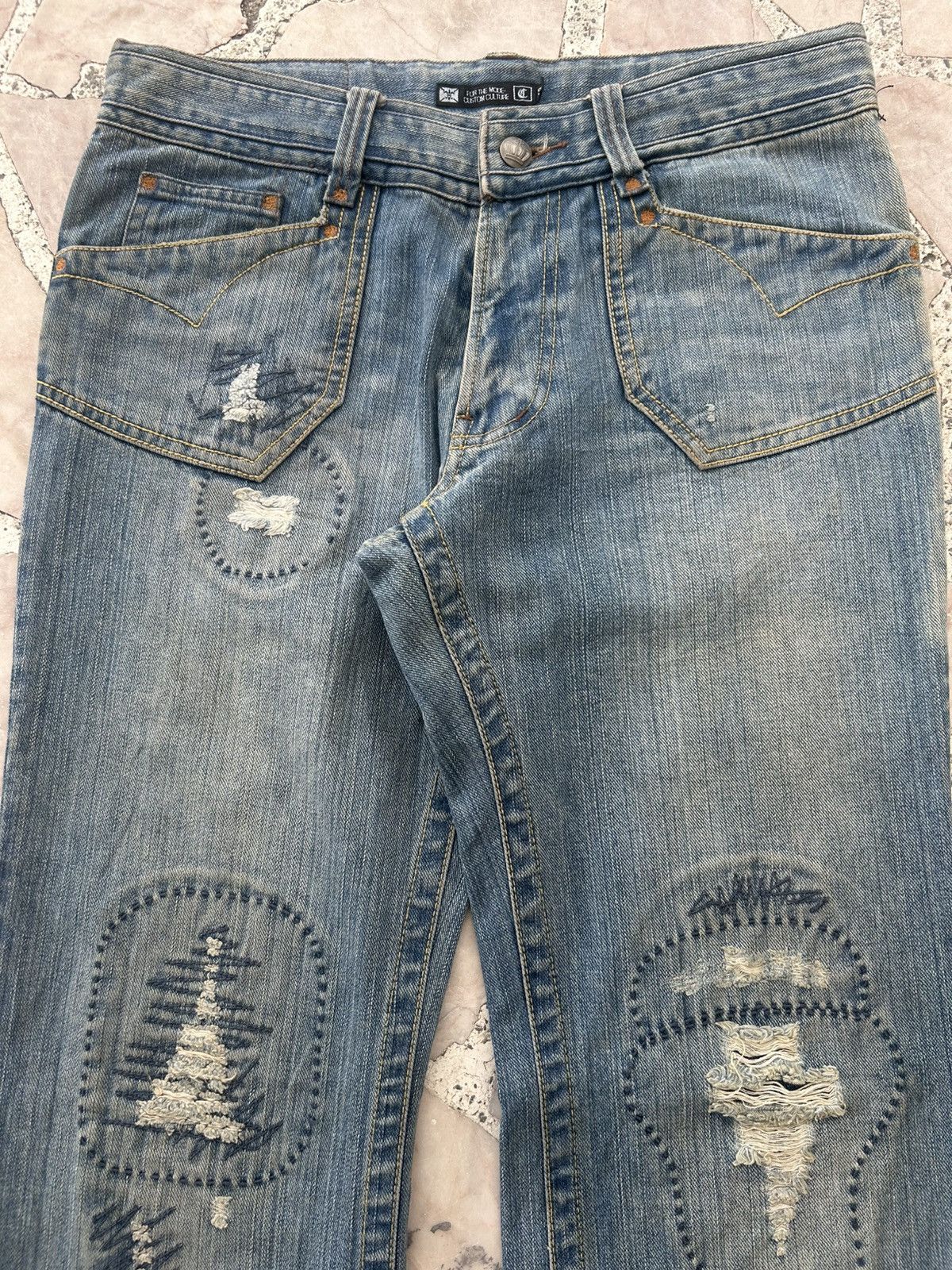 Japanese Brand Custom Culture Patchwork Denim Vintage Size US 30 / EU 46 - 4 Thumbnail