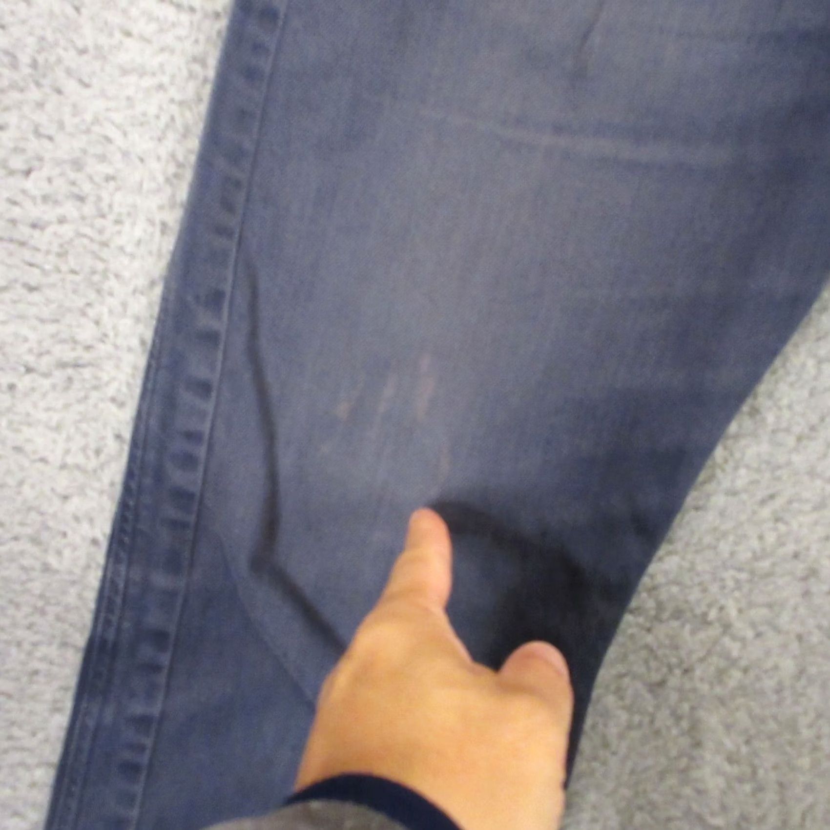 Diesel Diesel Darron Jeans Slim Tapered Regular 30x28 Blue Denim Mens 5-Pocket Belt Loops Inseam 28" Hemmed Dark Wash Denim Jeans Size US 30 / EU 46 - 2 Thumbnail