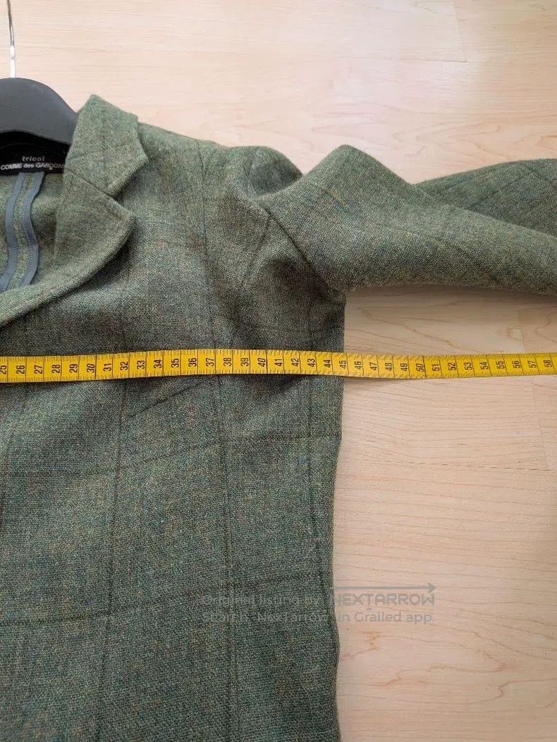 Comme des Garcons Comme Des Garcons Back Design Green Plaid Blazer Jacket Co Size S / US 4 / IT 40 - 7 Thumbnail