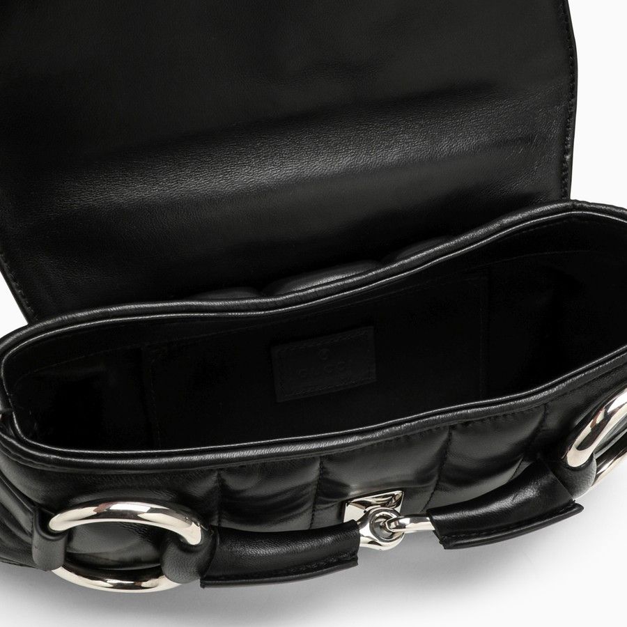 Gucci o1d2blof0824 Size: OS / Horsebit Chain Small Bag in Black Size ONE SIZE - 4 Thumbnail