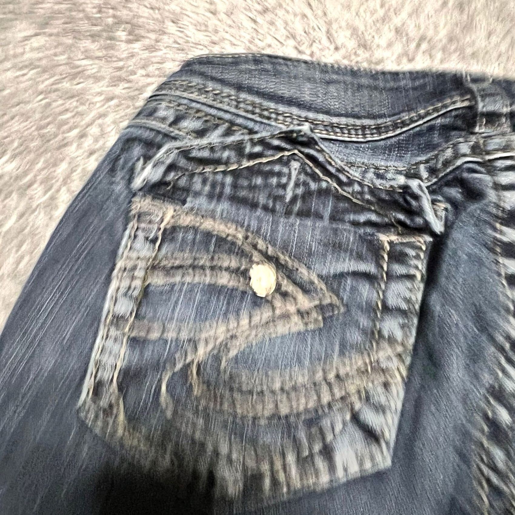 Silver Jeans Co. Silver Jeans Womens 29 x 32 Suki Surplus Western Blue Denim Pants Bootcut Womens Medium? Size 29" - 6 Thumbnail