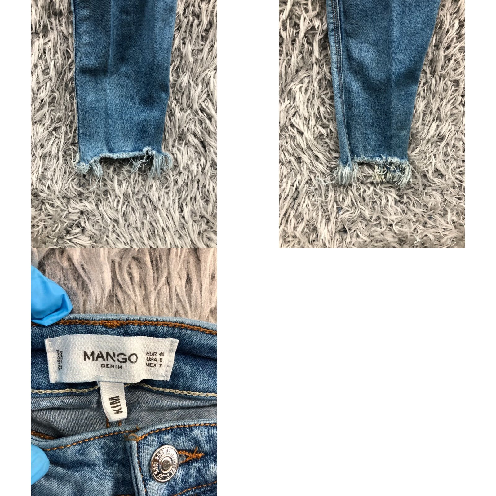 Mango Mango Denim Skinny Jeans Womens Medium Wash Blue 8 Regular Rise Mid 5-Pocket Denim Jeans Mango Denim Size 30" / US 8 / IT 44 - 8 Thumbnail