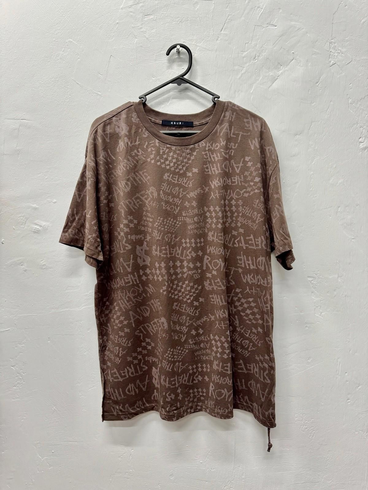 Ksubi new ksubi tee t-shirt top mens heroism biggie brown medium m Size US M / EU 48-50 / 2 - 1 Thumbnail