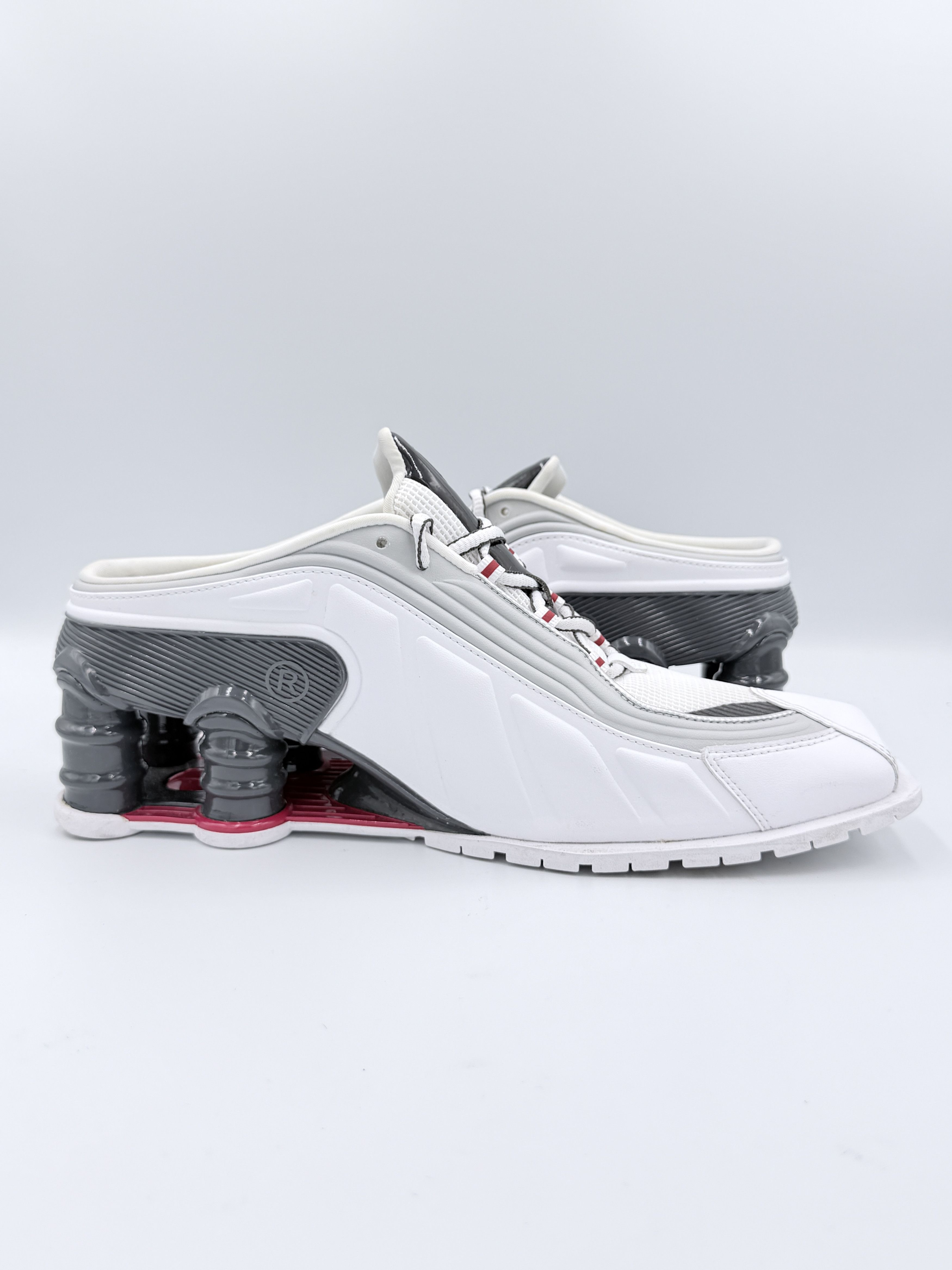 Martine Rose × Nike Martine Rose Nike Shox MR4 Mule Metallic Platinum Red Size US 8 / EU 41 - 5 Thumbnail