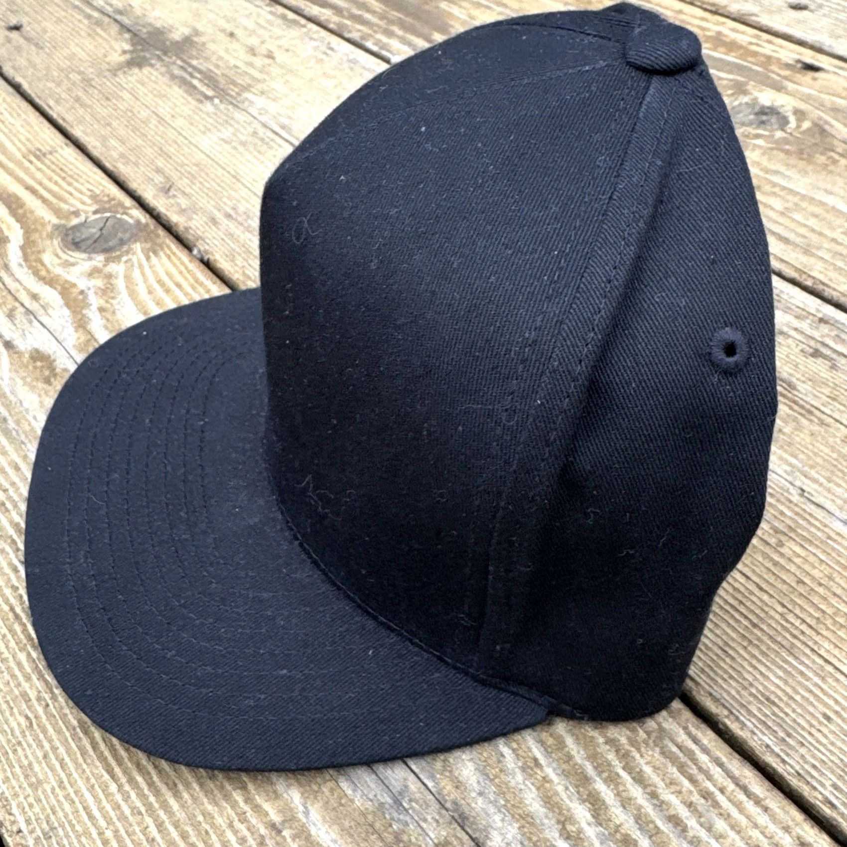 Vintage Yupoong The Classics Snapback Hat Black Green Underbrim Flat Bill One Size Men Size ONE SIZE - 3 Thumbnail