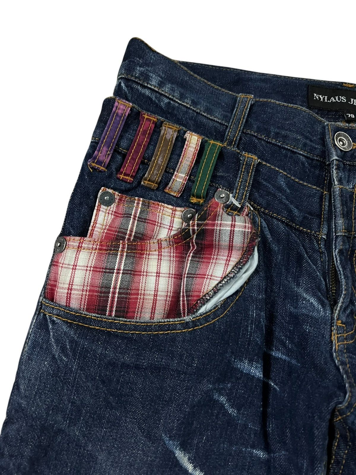 Japanese Brand 💥Double Waist💥Nylaus Clothing Clawmark If six was nine style Size US 30 / EU 46 - 8 Thumbnail