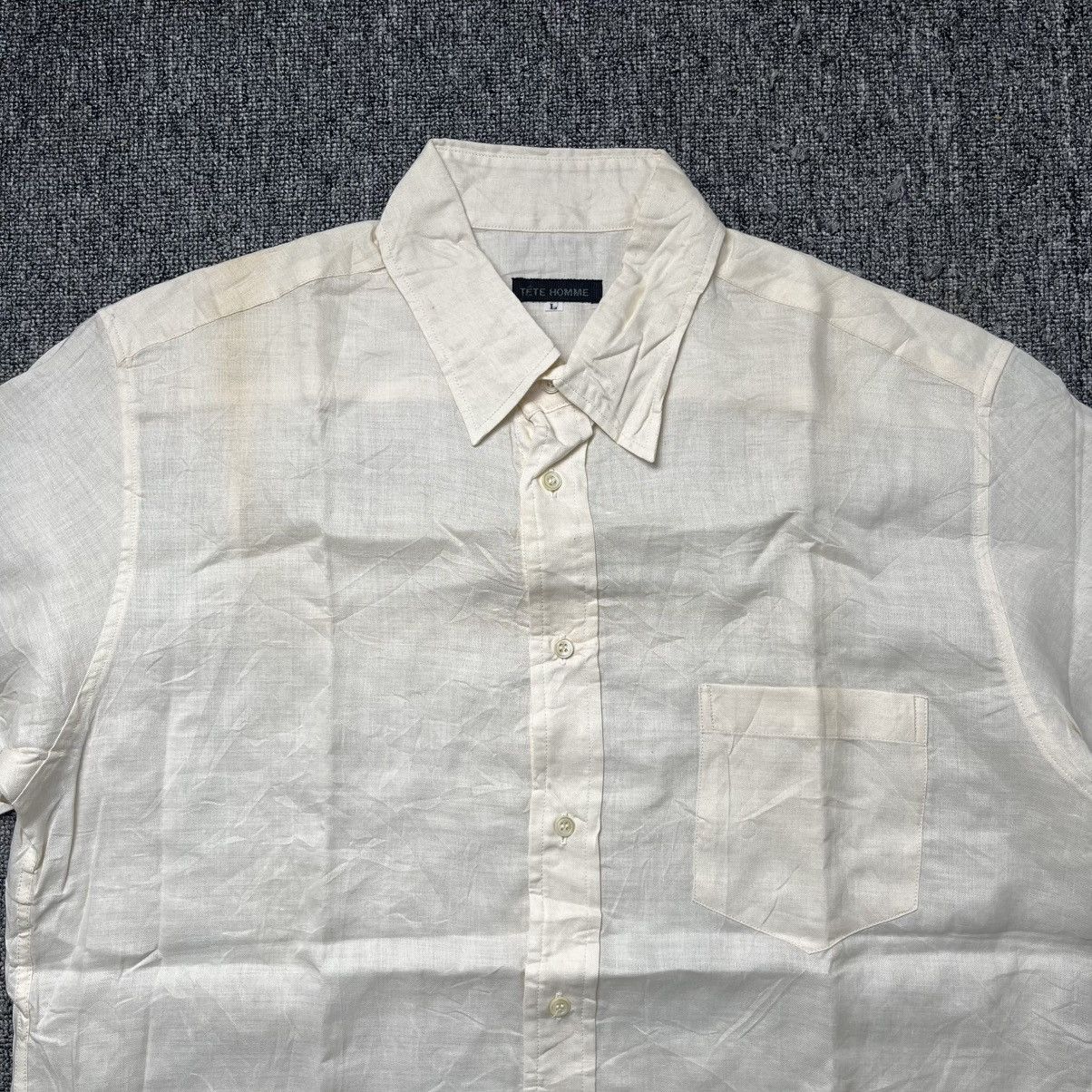 Issey Miyake Vintage tete homme by issey miyake shirt button Size US L / EU 52-54 / 3 - 2 Thumbnail