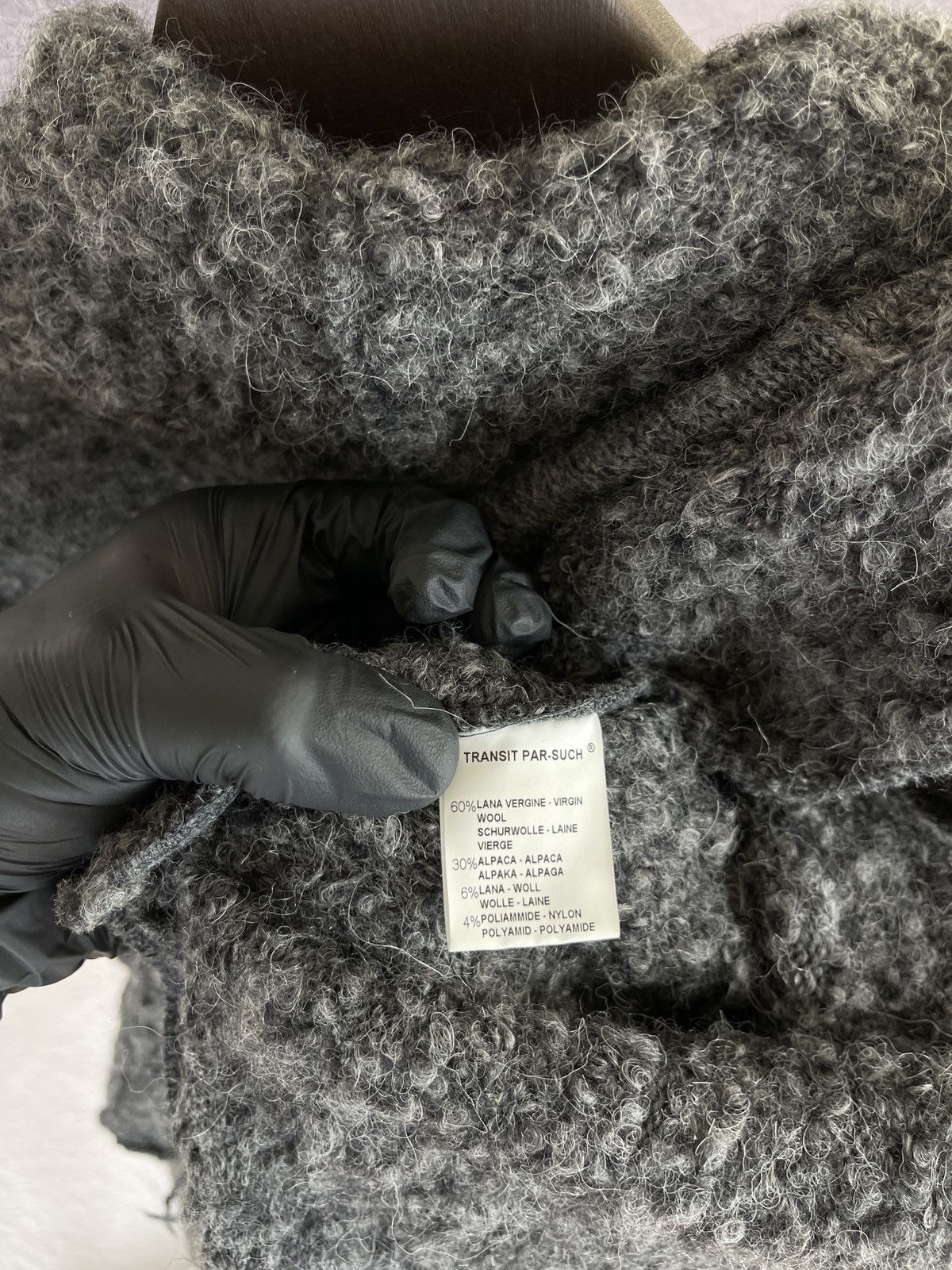 Transit × Transit Uomo Transit Par-Such 100 grey wool alpaca cape coat poncho sz 2 Size M / US 6-8 / IT 42-44 - 17 Thumbnail