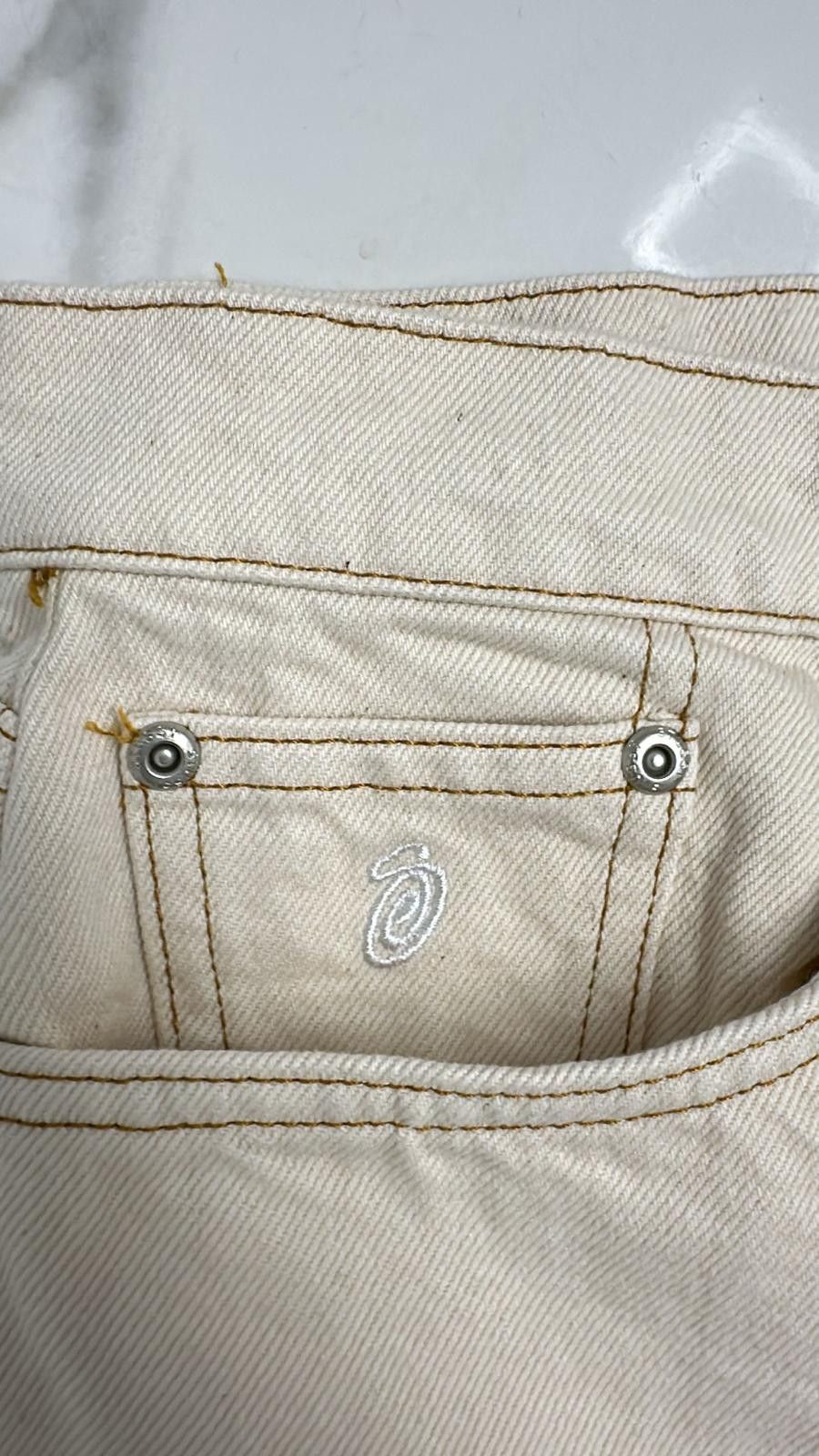 Stussy × Vintage Stussy Big Ol Jean Denim “Natural” 30 Size US 30 / EU 46 - 2 Thumbnail