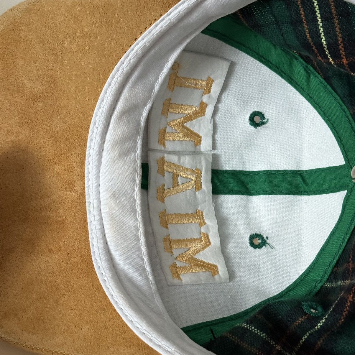 Vintage Miami Plaid Strapback Green Vintage Style Suede Brim Adult Size ONE SIZE - 11 Thumbnail