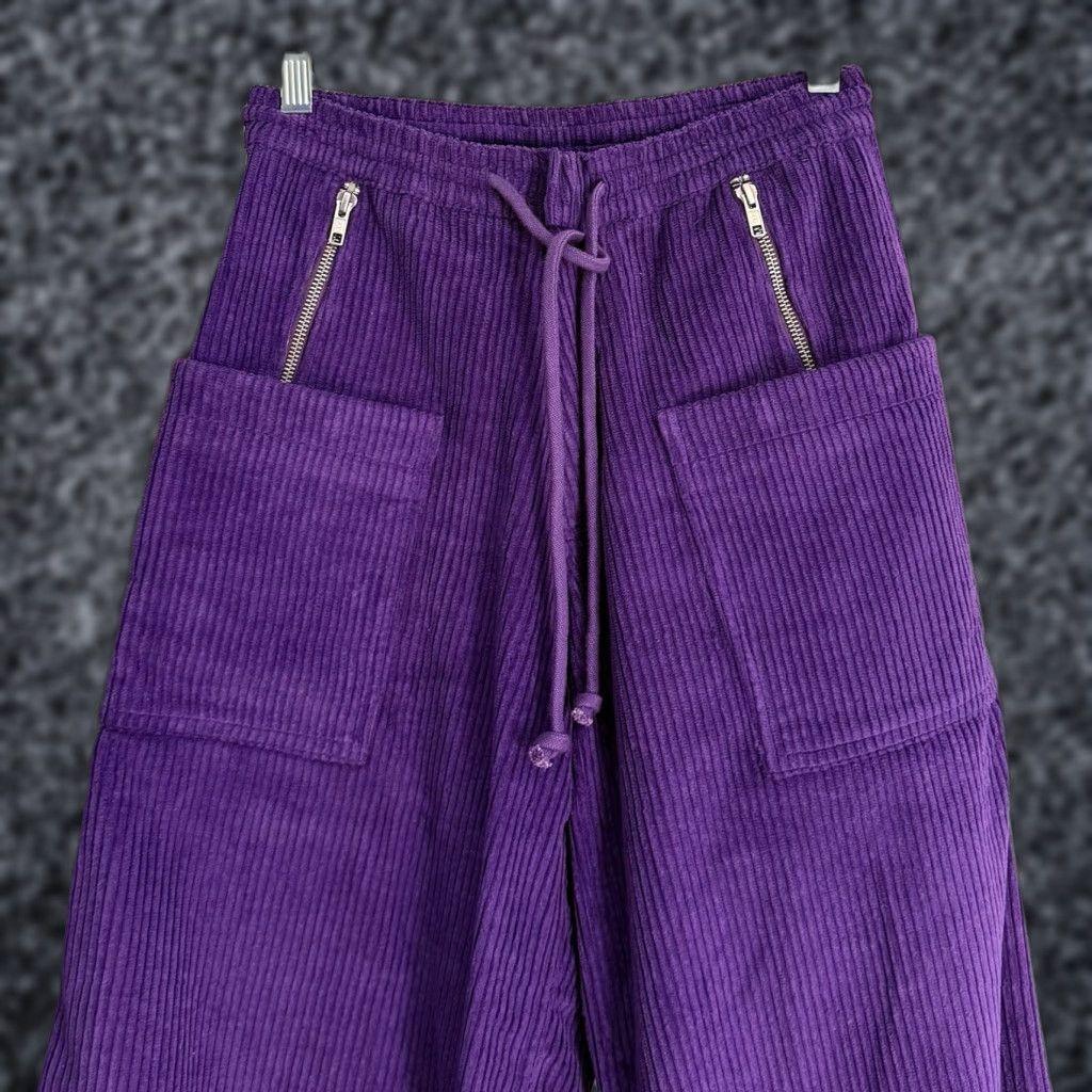 Gentle Fullness Gentle Fullness Purple Corduroy Organic Cotton Trousers Pants XS Women Waist 13” Inseam 25” Ankle/Regular Zip Snap Cotton Corduroy Size 26" / US 2 / IT 38 - 1 Thumbnail