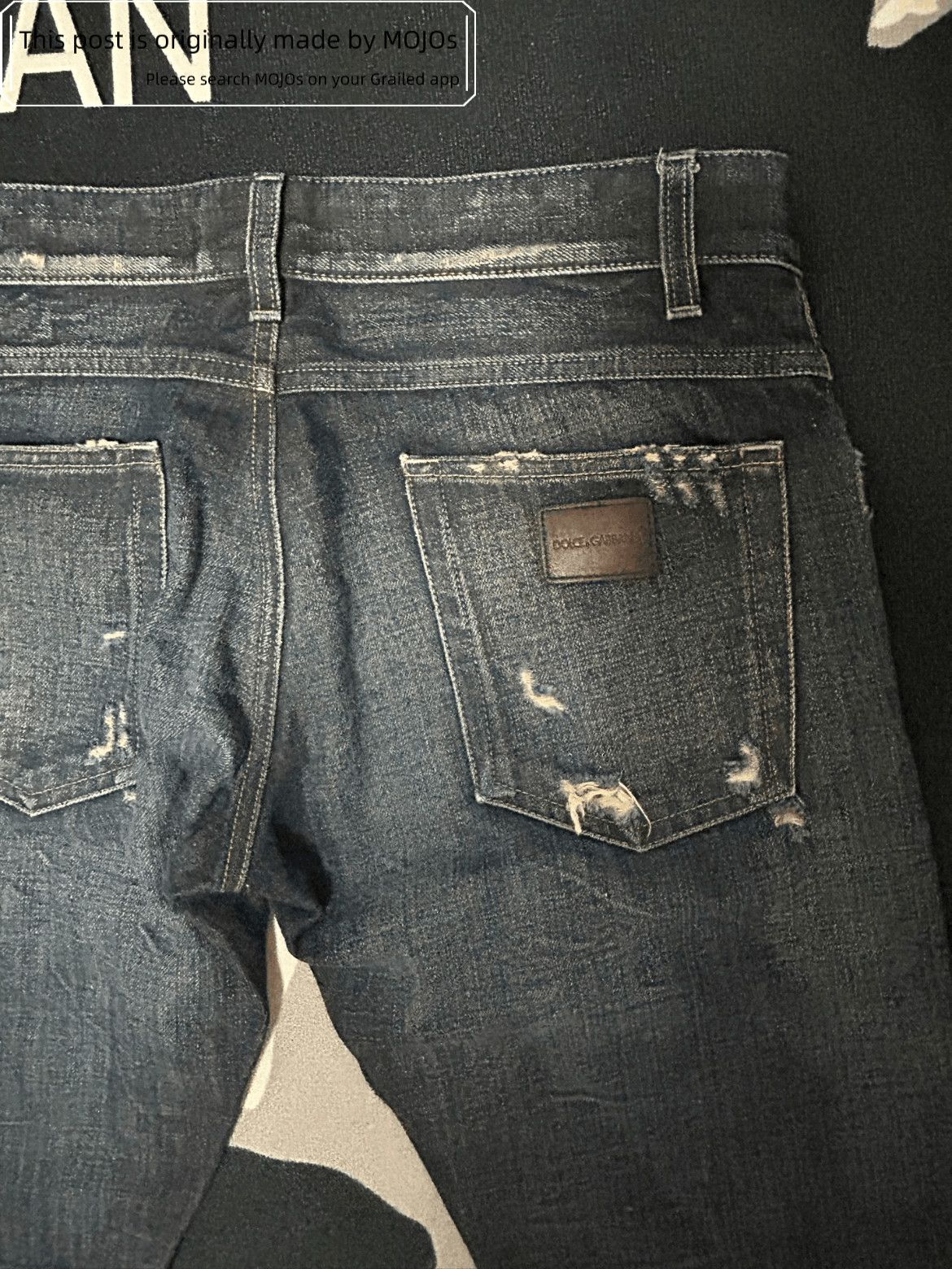 Dolce & Gabbana Sz 46 Dolce & Gabbana Runway Logo Leather Patch Denim Size US 30 / EU 46 - 4 Thumbnail